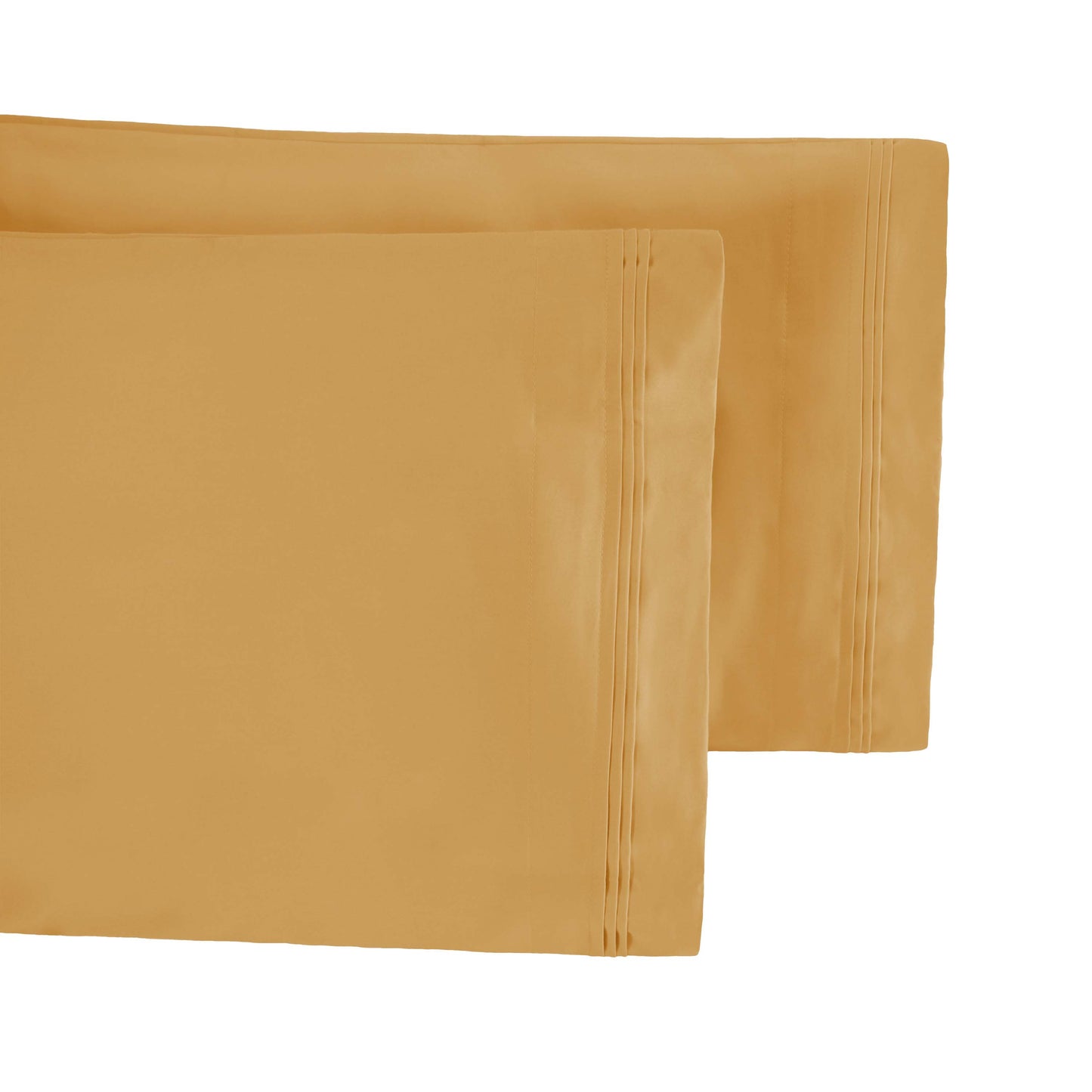 Premium 650 Thread Count Egyptian Cotton Solid Pillowcase Set - Gold