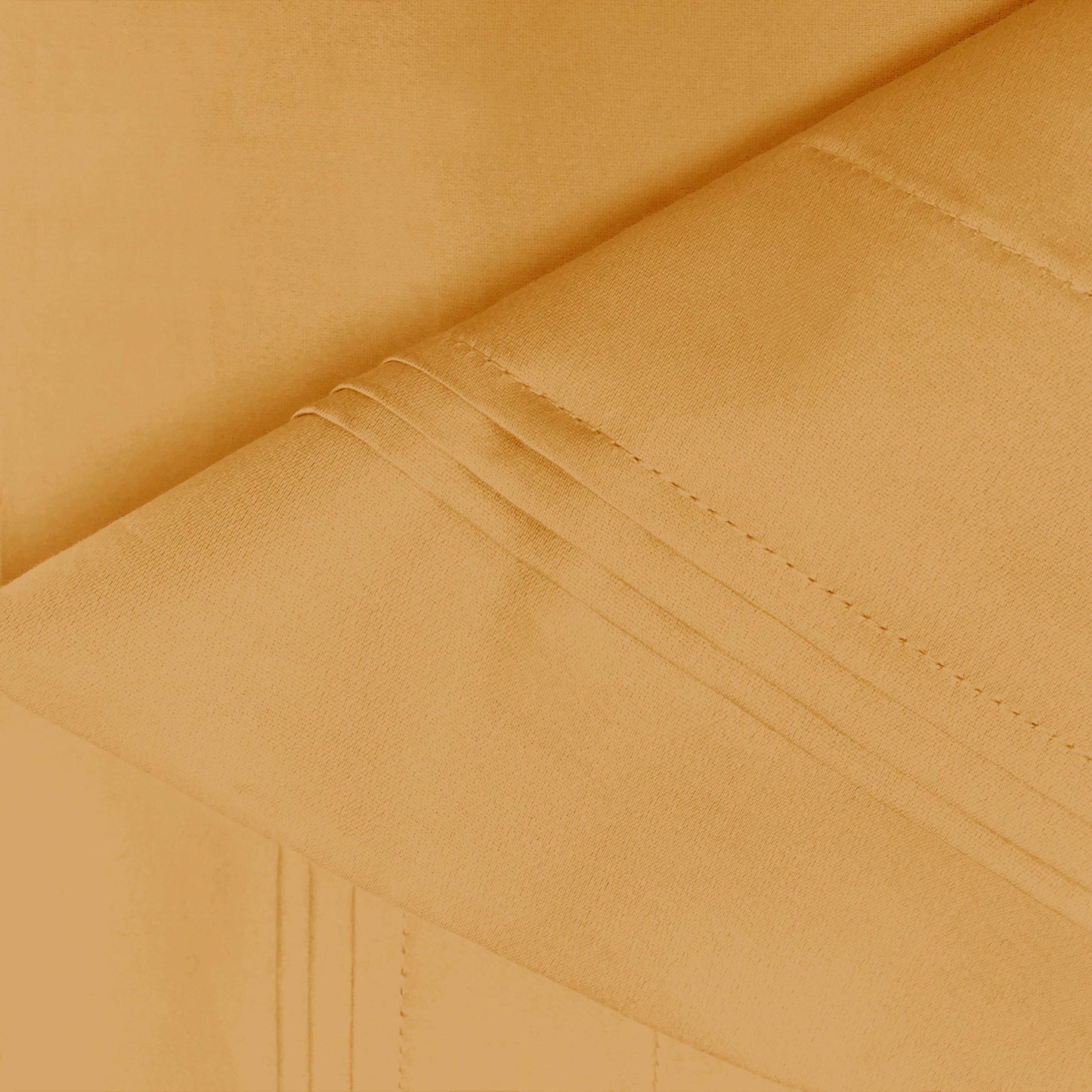 Premium 650 Thread Count Egyptian Cotton Solid Pillowcase Set - Gold