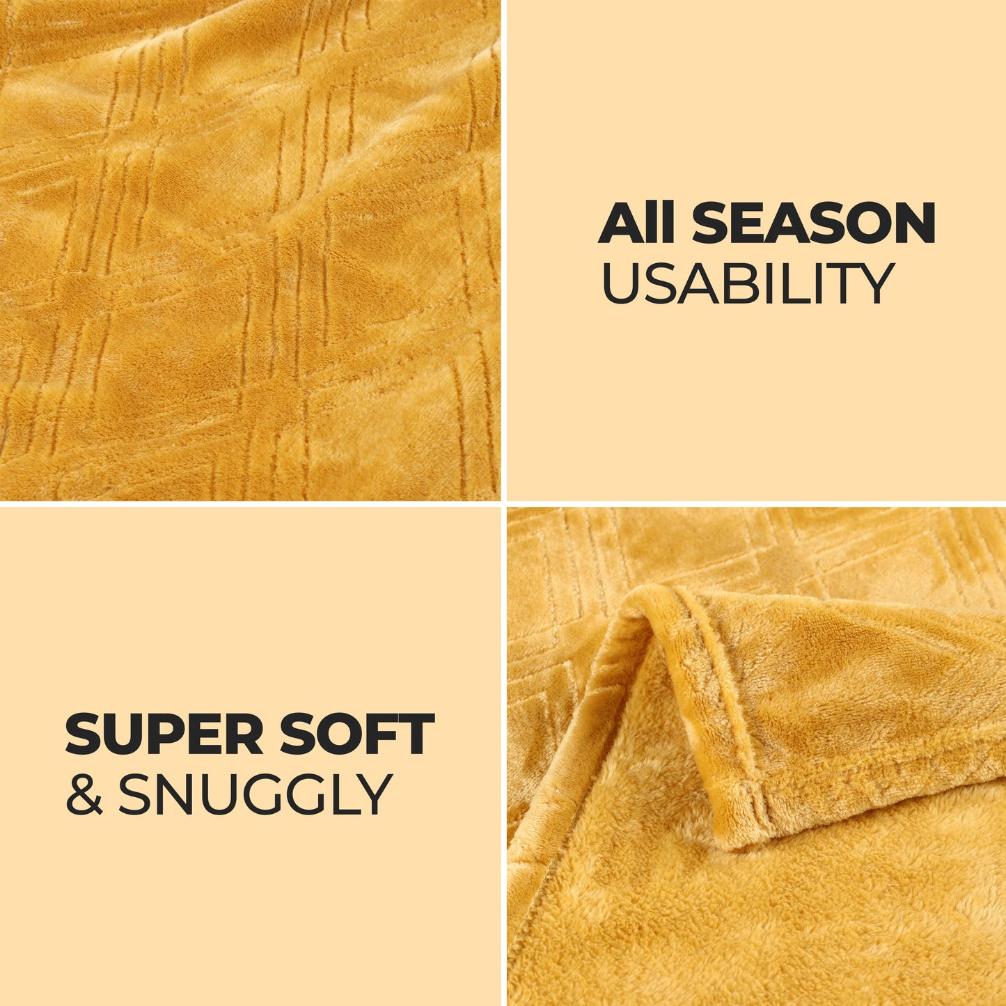 Alaska Diamond Fleece Plush Ultra-Soft Fluffy Blanket