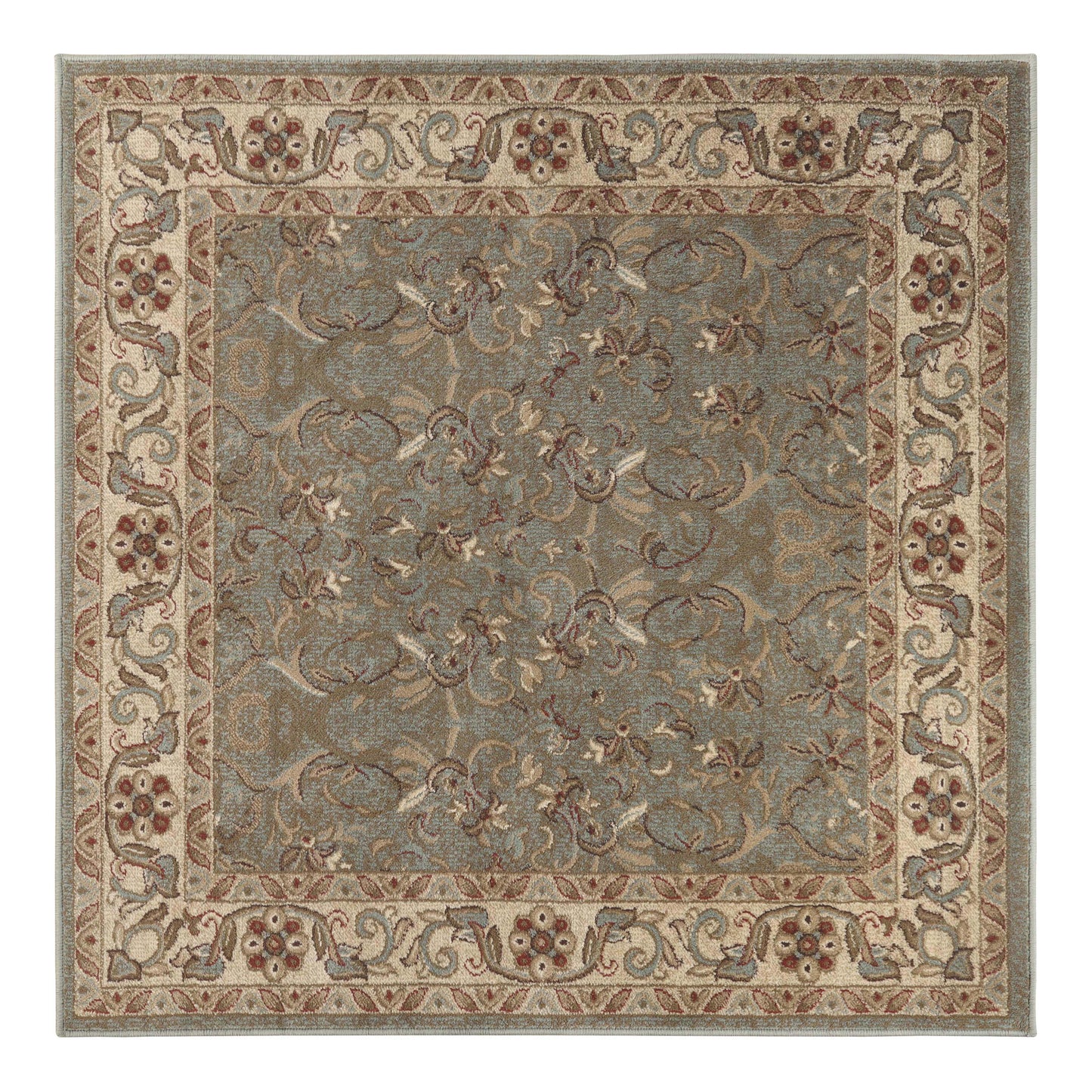 Heritage Traditional Floral Scroll Indoor Runner or Area Rug
