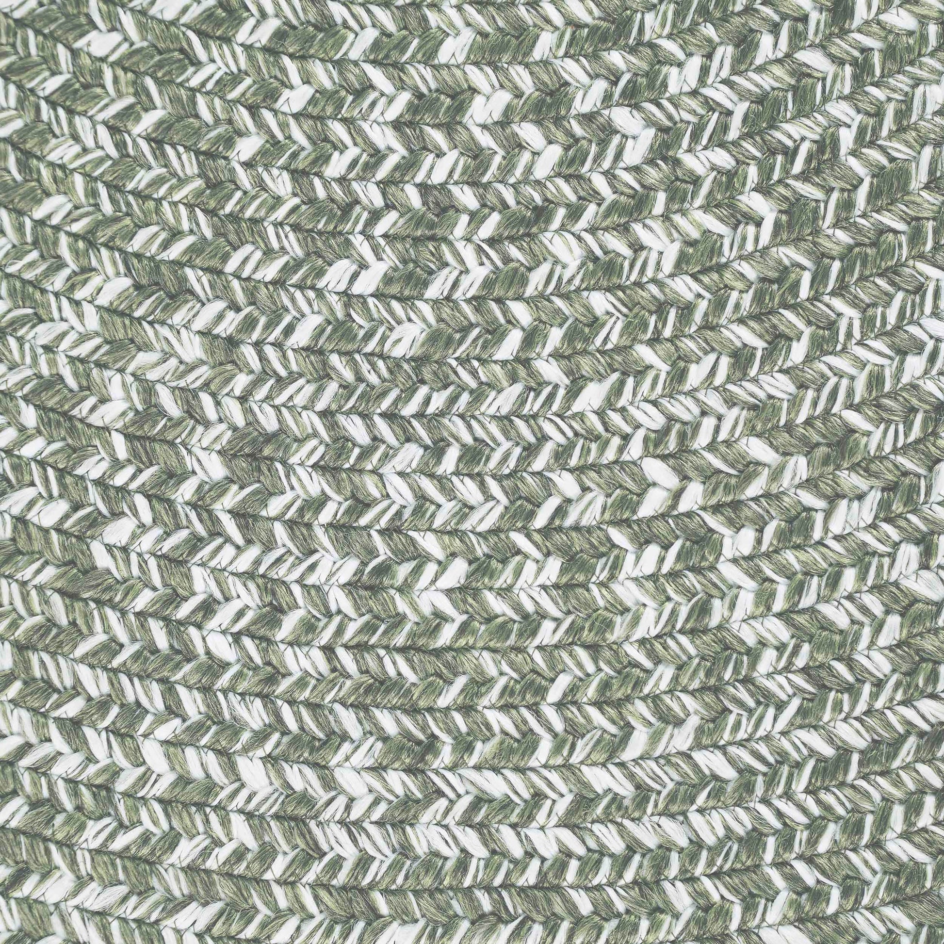Reversible Braided Eco-Friendly Area Rug Indoor Outdoor Rugs - Green/White