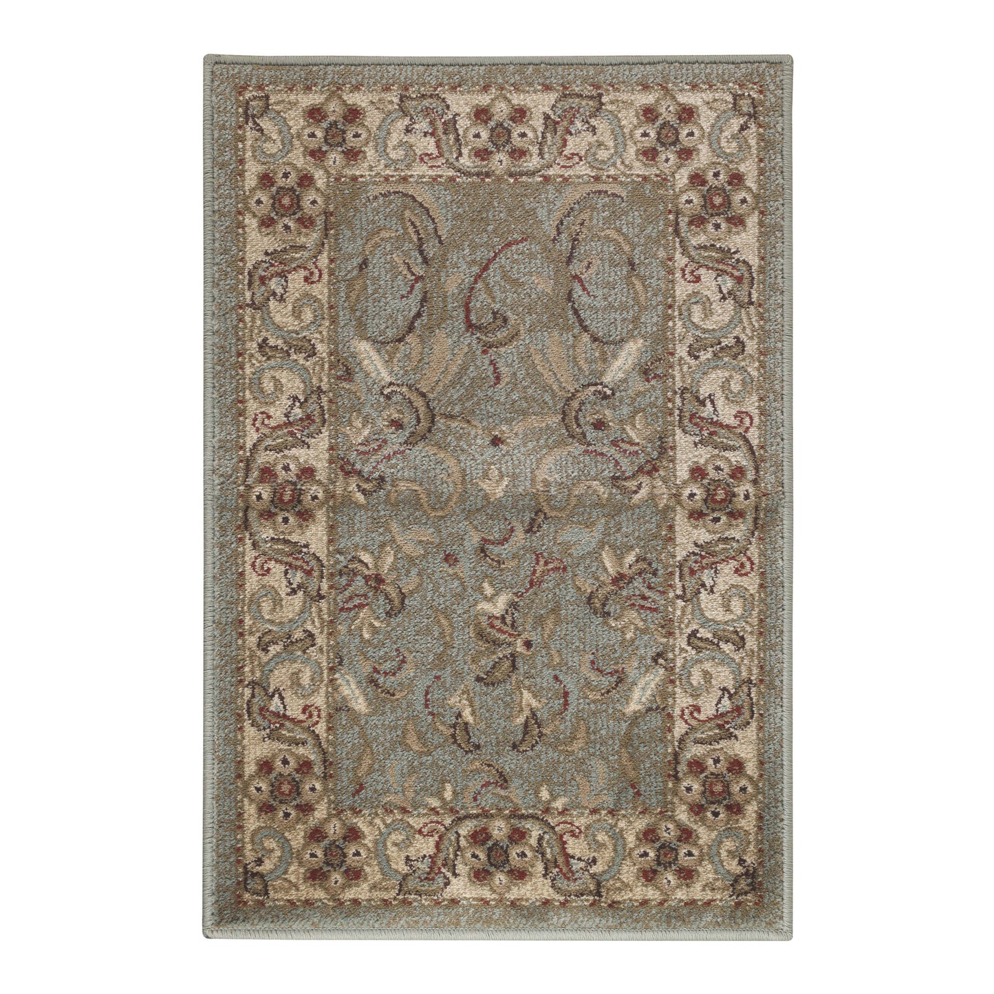 Heritage Traditional Floral Scroll Indoor Runner or Area Rug