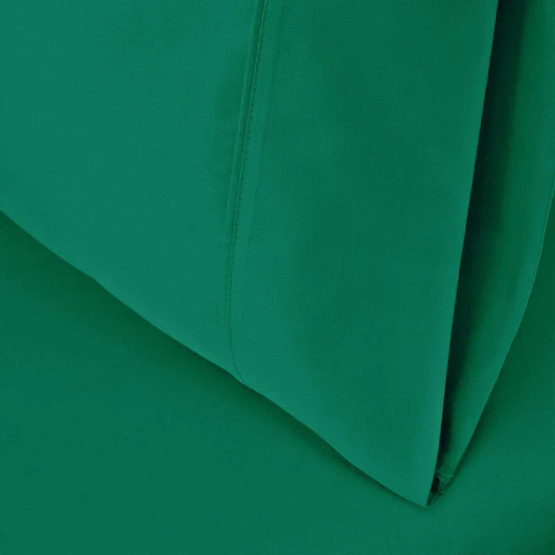 Egyptian Cotton 530 Thread Count Solid Pillowcases Set of 2 - Green
