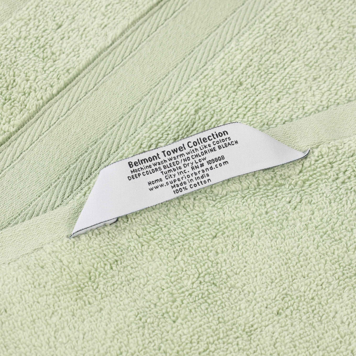 Belmont Zero Twist Cotton Medium Weight 3 Piece Towel Set