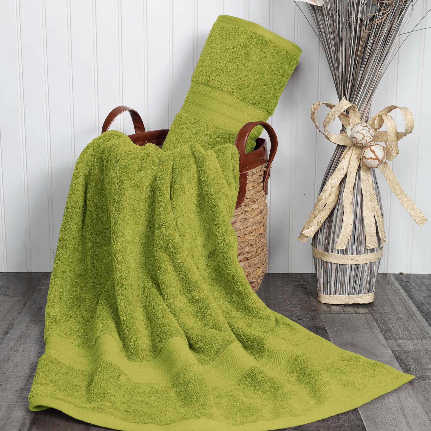 Cotton Heavyweight Absorbent Plush 2 Piece Bath Sheet Set - GreenEssense