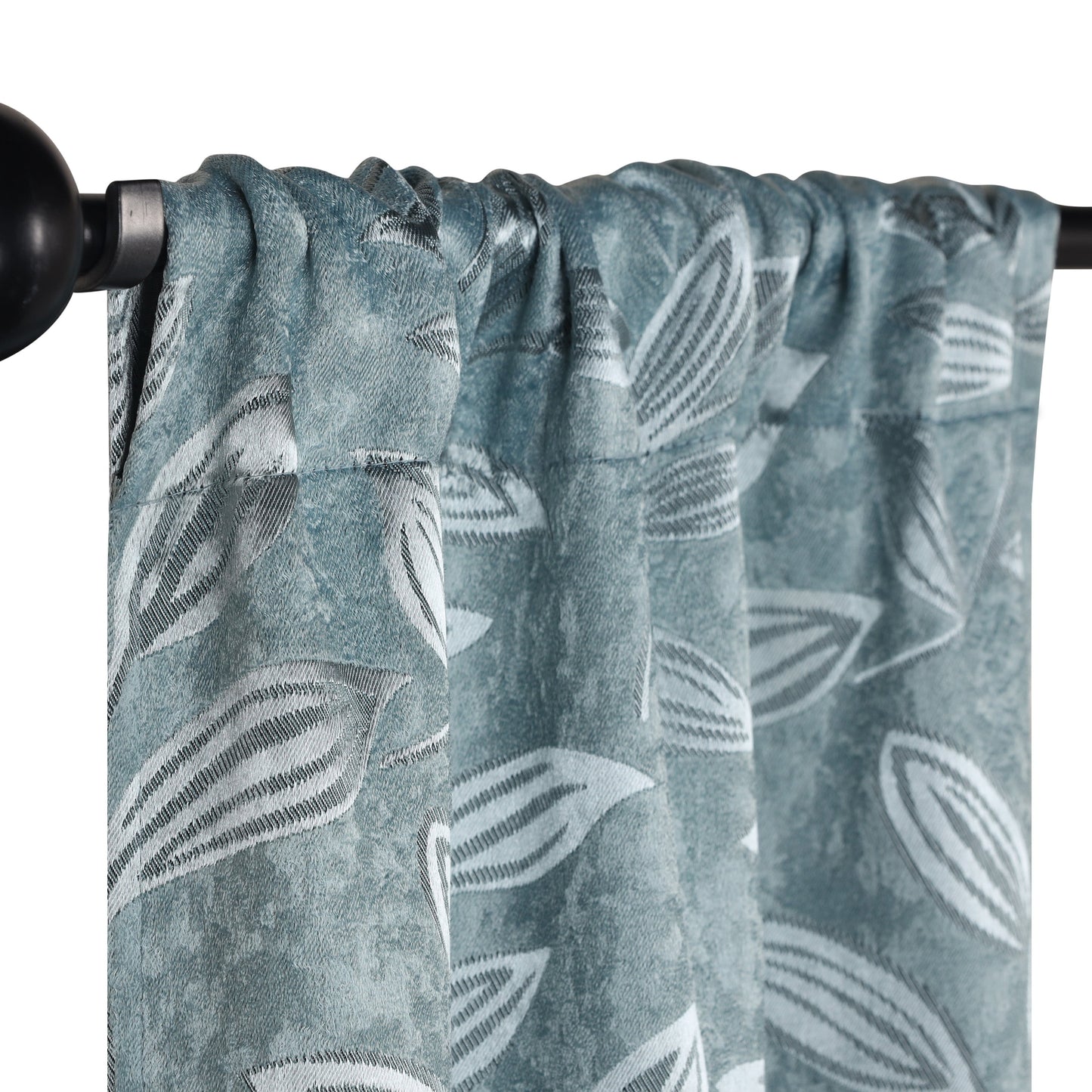 Leaves Machine Washable Room Darkening Blackout Curtains, Set of 2 - GreenLily