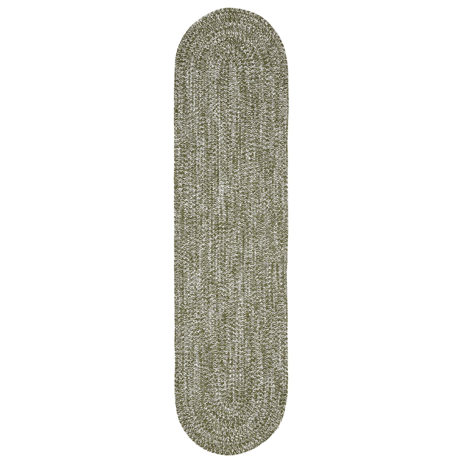 Reversible Braided Eco-Friendly Area Rug Indoor Outdoor Rugs - GreenWhite