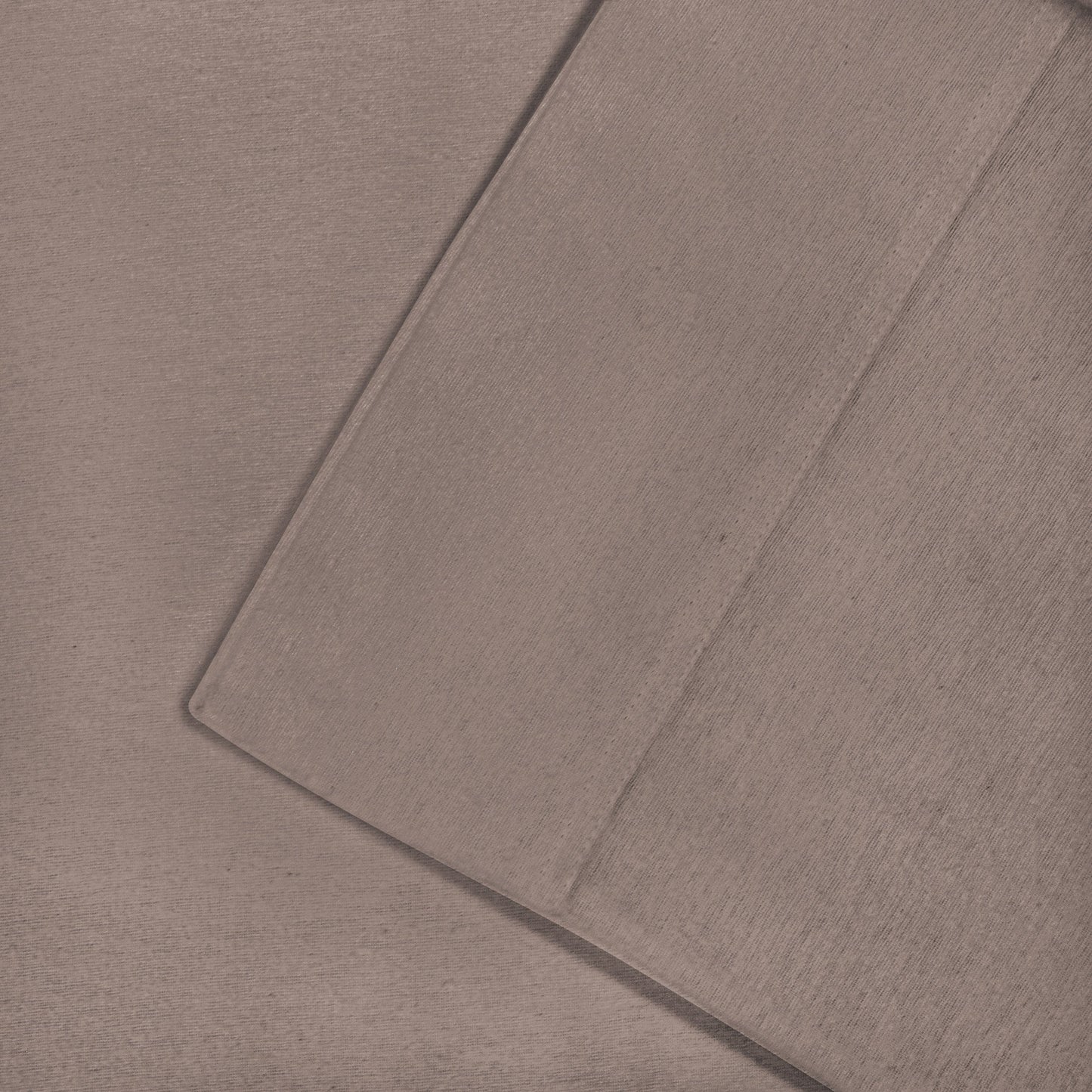 Solid Flannel Cotton Soft Fuzzy Pillowcases, Set of 2 - Gray