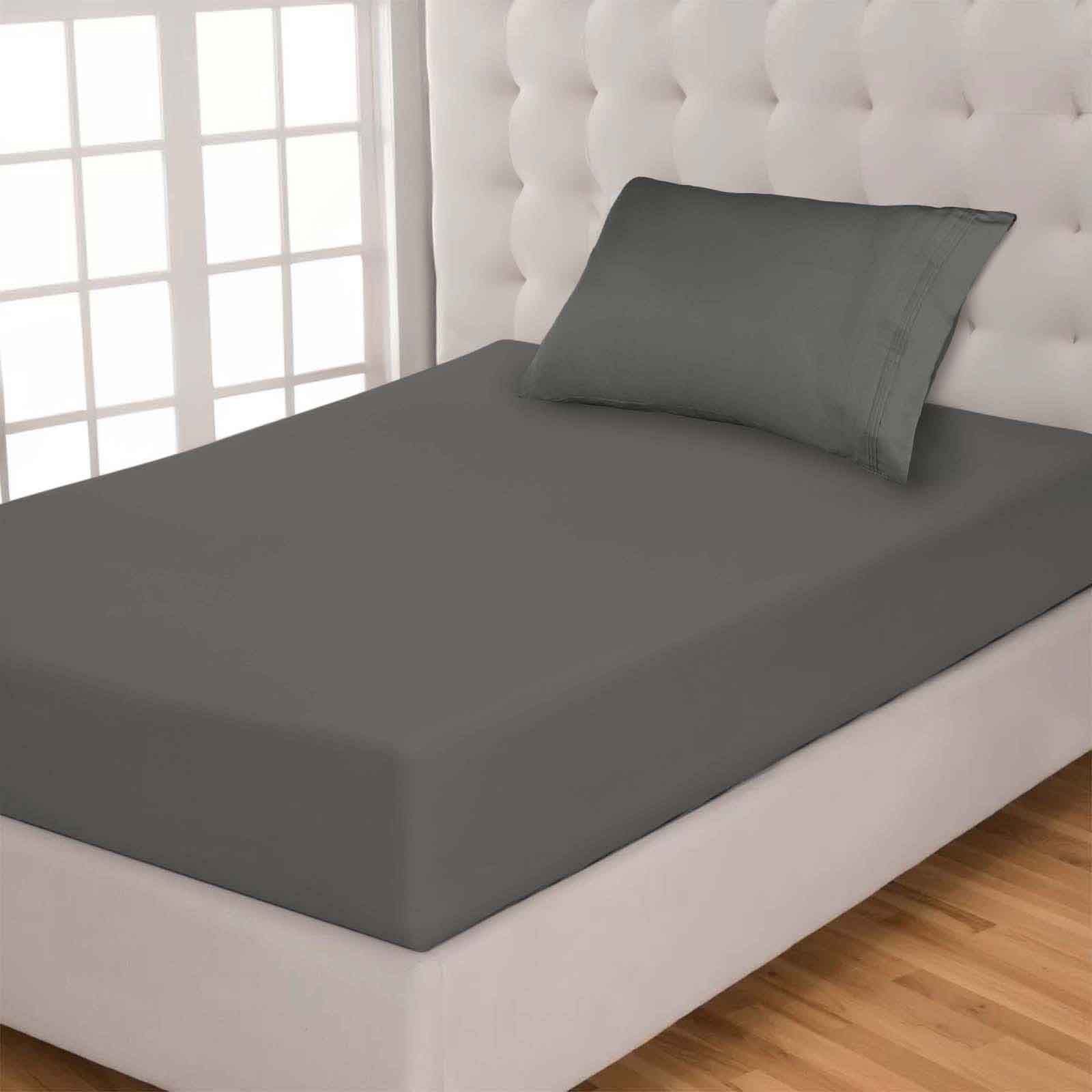 Egyptian Cotton 650 Thread Count Eco-Friendly Solid Sheet Set - Gray