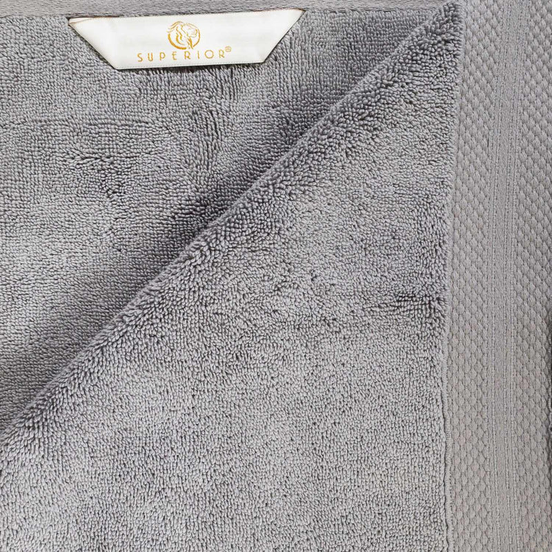 Turkish Cotton Highly Absorbent Solid 6 Piece Towel Set - Gray