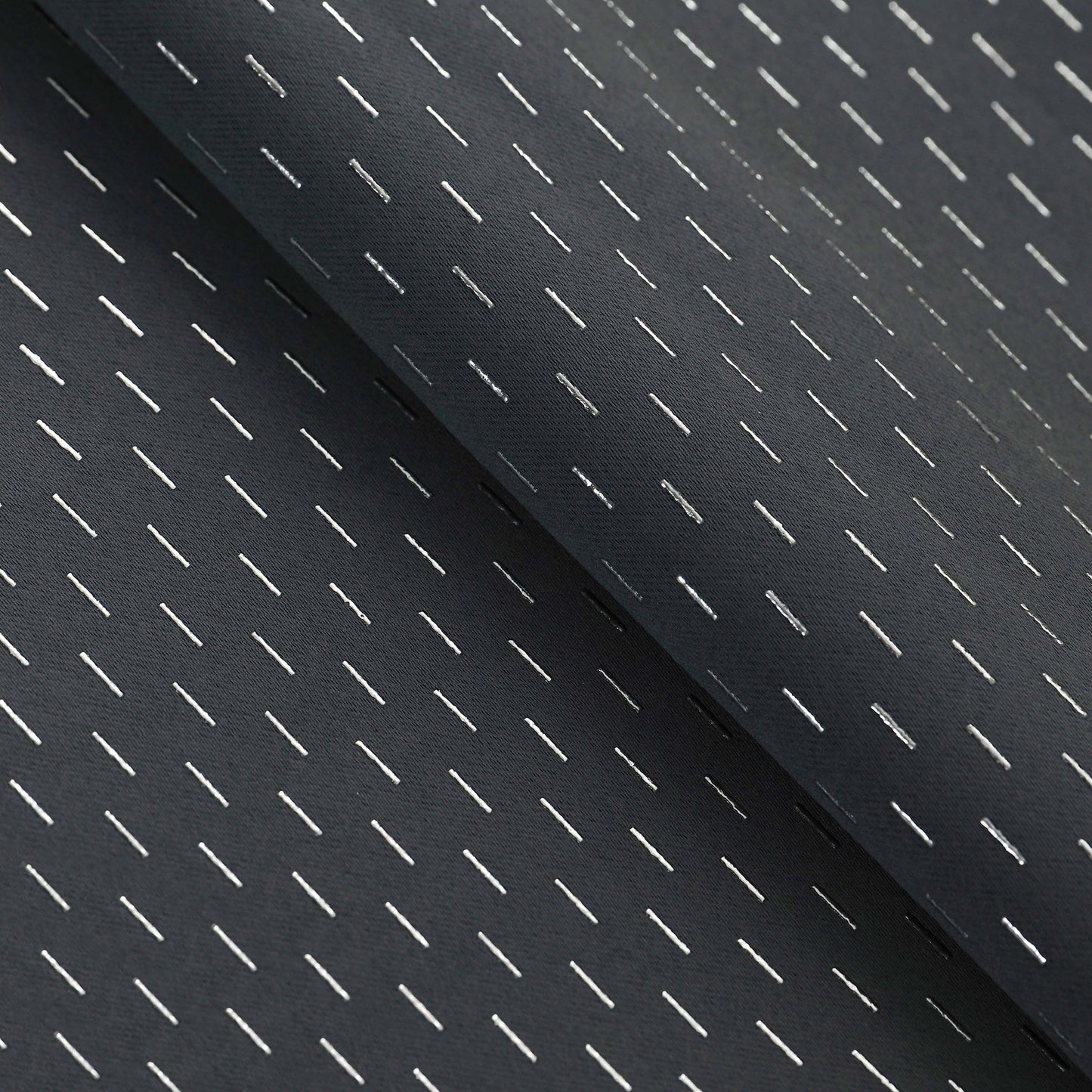 Blackout Solid Shimmer Grommet Curtain Panel Set 26 Inches - Gray