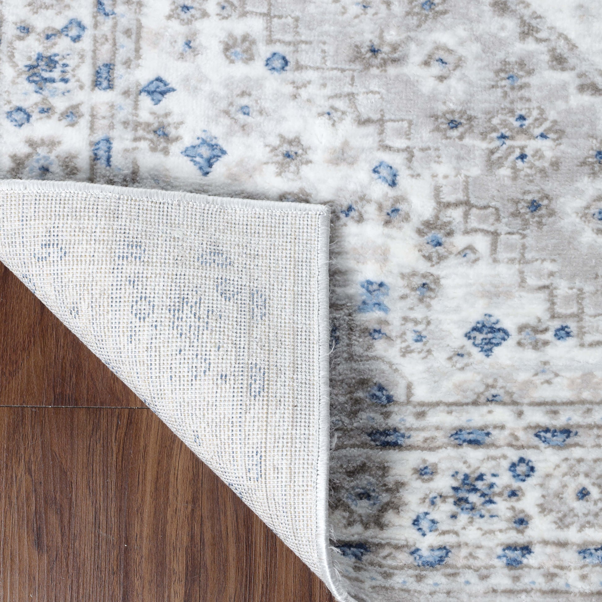 Layland Classic Vintage Medallion Indoor Area Rug or Runner - Gray