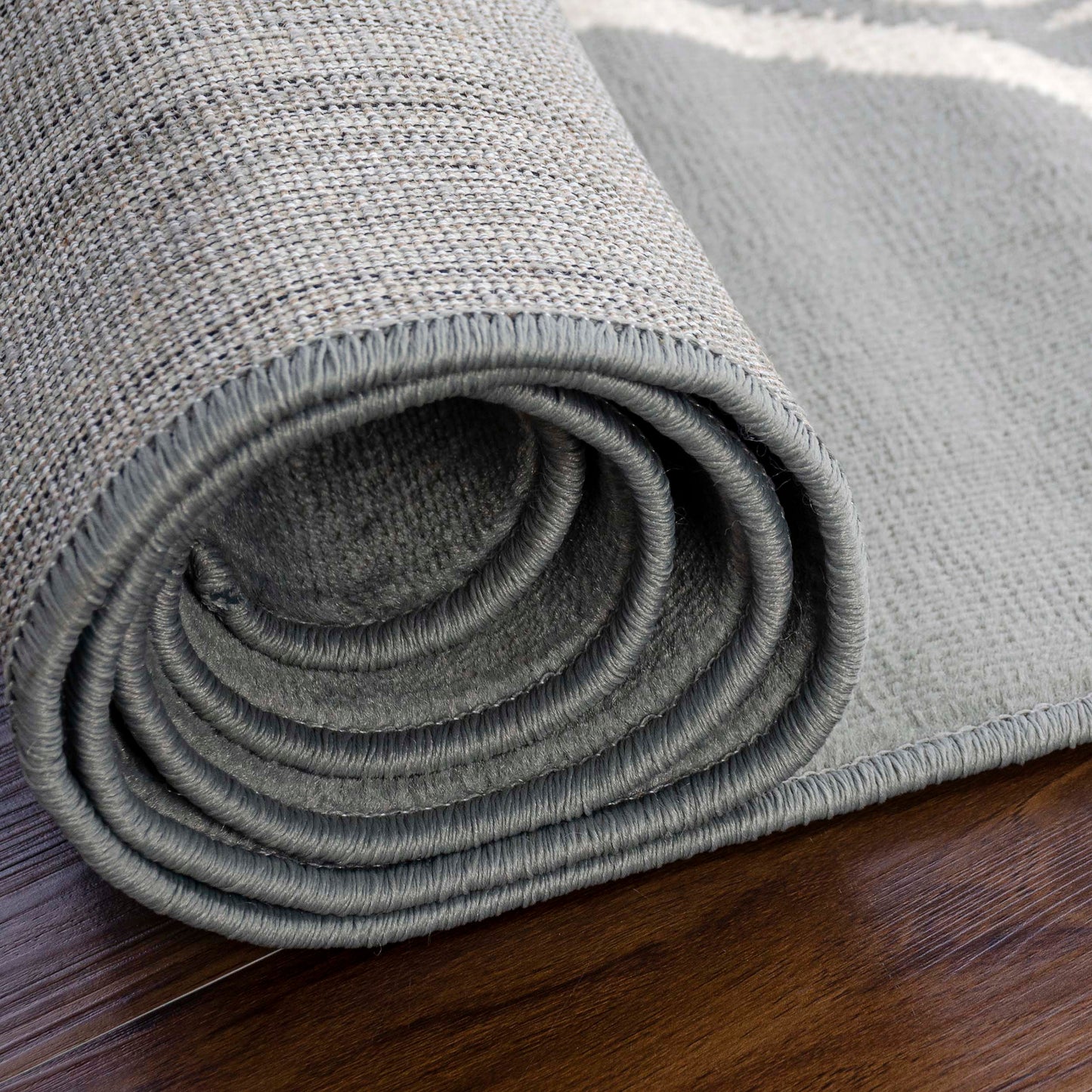 Vine Modern Floral Filigree Pattern Area Rug or Runner Rug