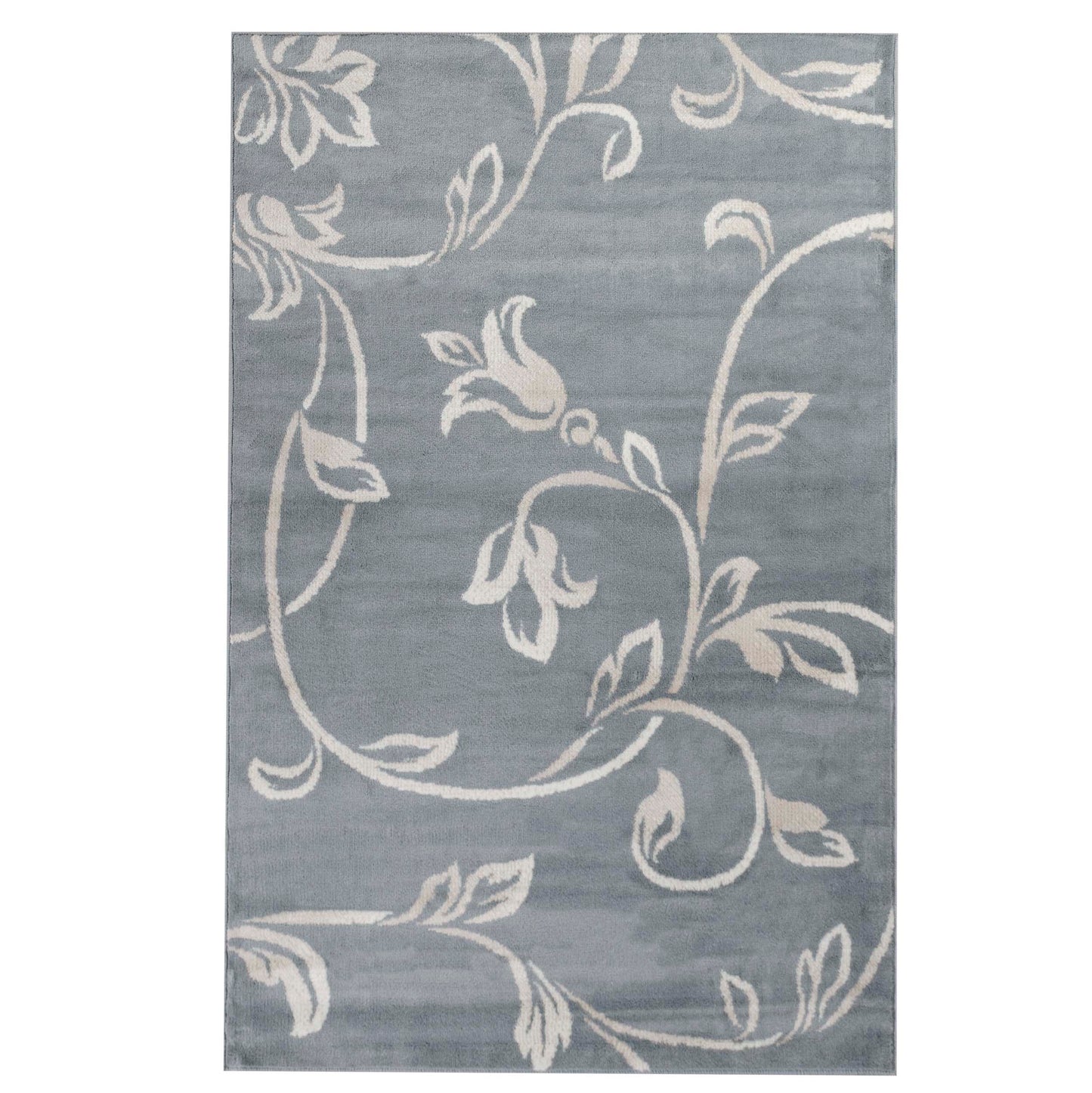 Vine Modern Floral Filigree Pattern Area Rug or Runner Rug
