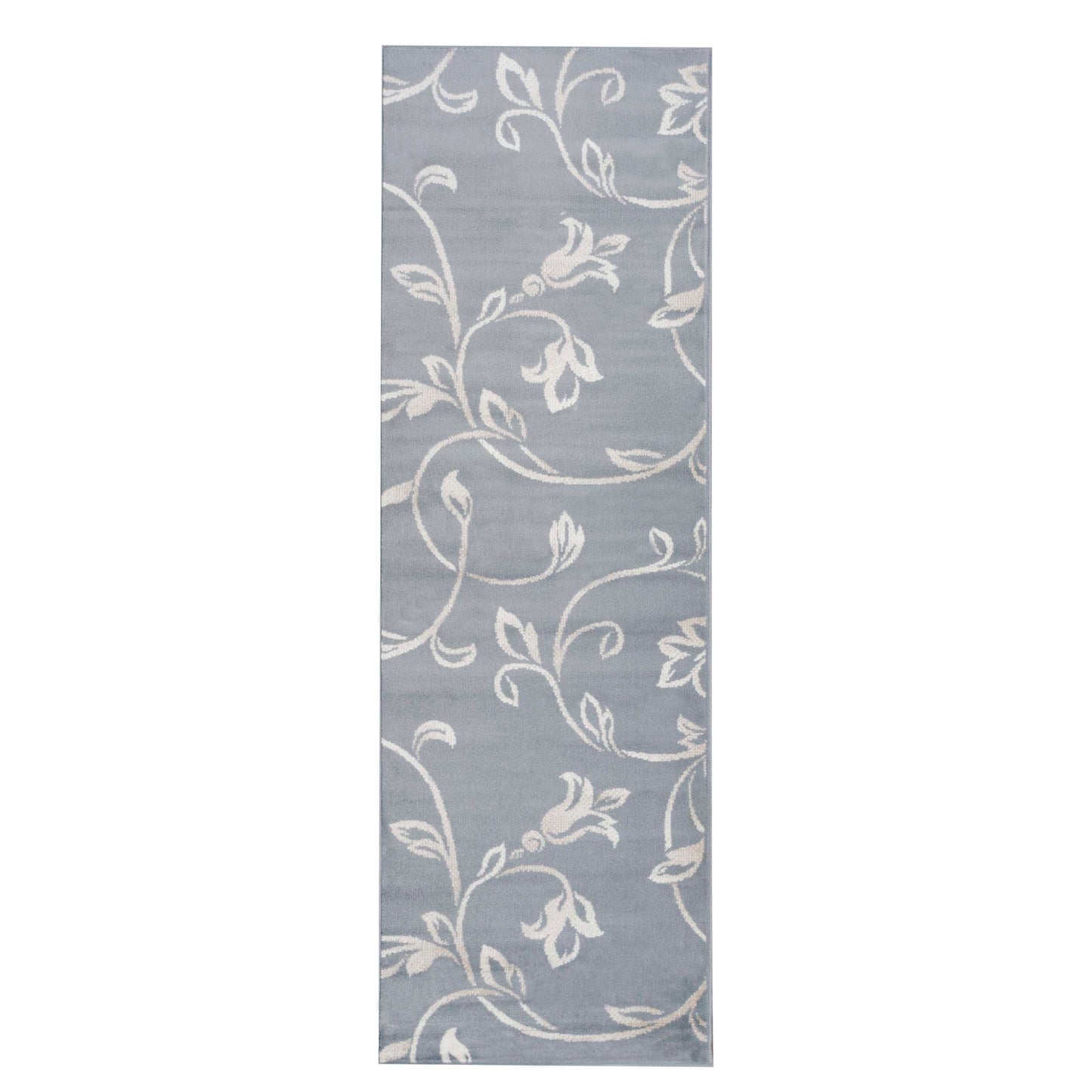 Vine Modern Floral Filigree Pattern Area Rug or Runner Rug