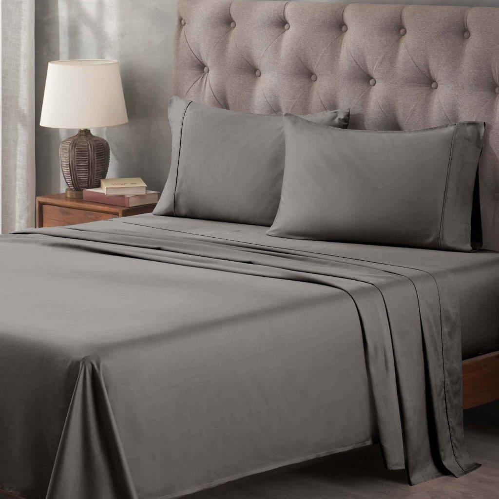 Egyptian Cotton 400 Thread Count Solid Deep Pocket Bed Sheet Set