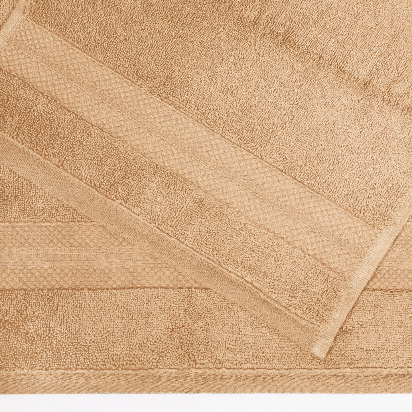 Superior Premium Turkish-Cotton Assorted Towel Set - Hazelnut