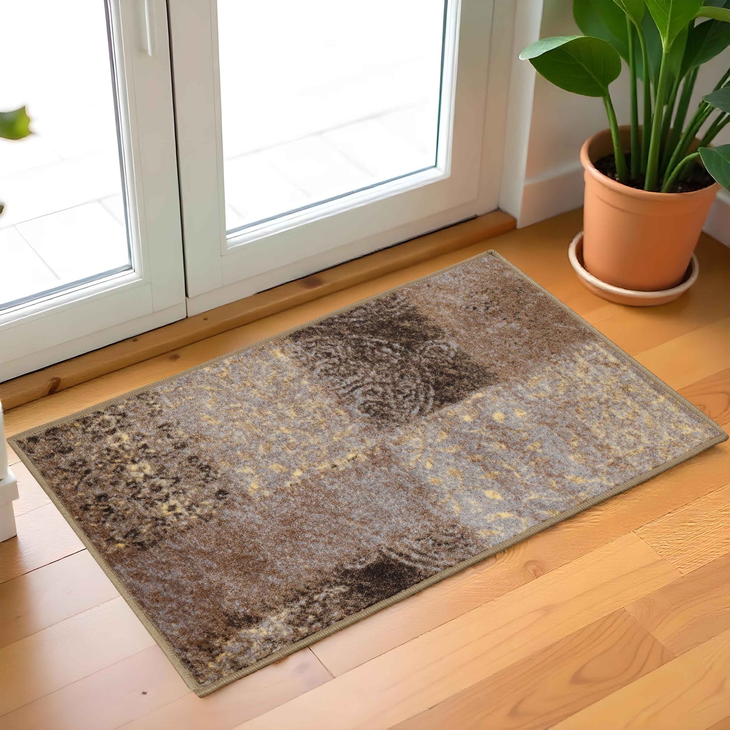 Hadley Damask Indoor Area Rug or Runner Rug
