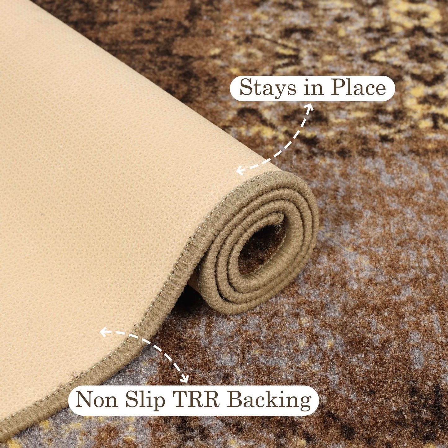 Hadley Damask Indoor Area Rug or Runner Rug