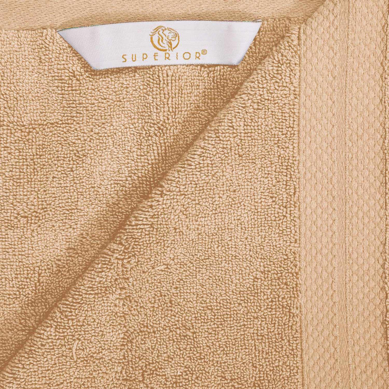 Turkish Cotton Highly Absorbent Solid 6 Piece Towel Set - HazelNut