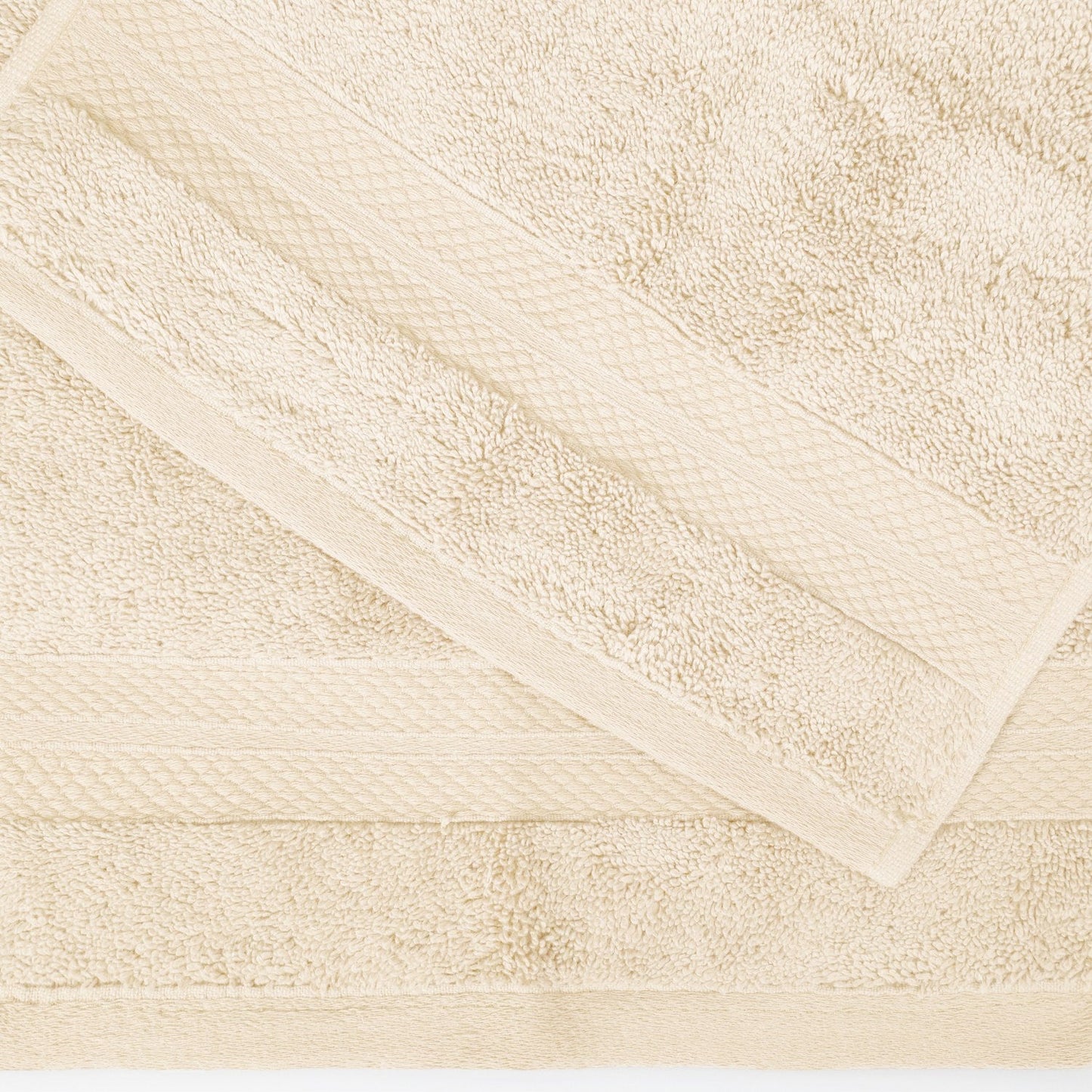 Superior Premium Turkish-Cotton Assorted Towel Set - Ivory