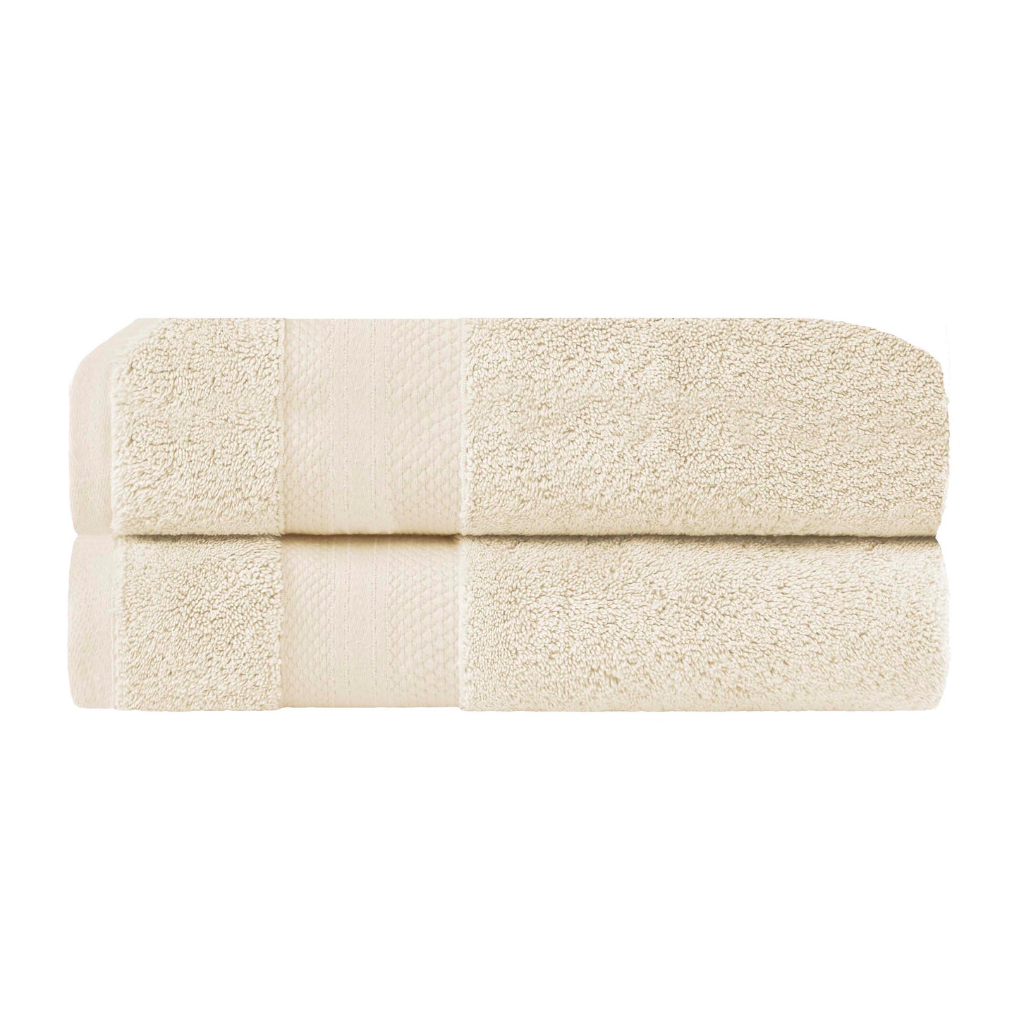 Superior Premium Turkish-Cotton Assorted Towel Set - Ivory