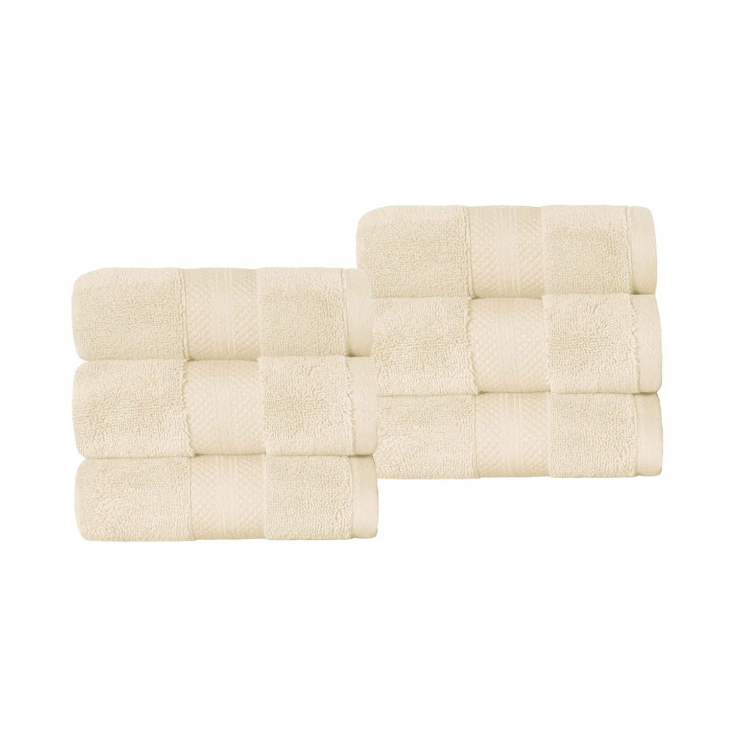 Superior Premium Turkish-Cotton Assorted Towel Set - Ivory