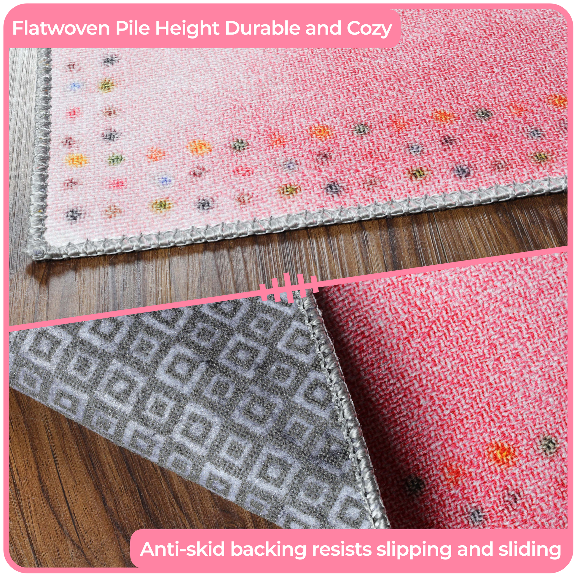 Superior Blossom Abstract Flatweave Indoor Area Rug