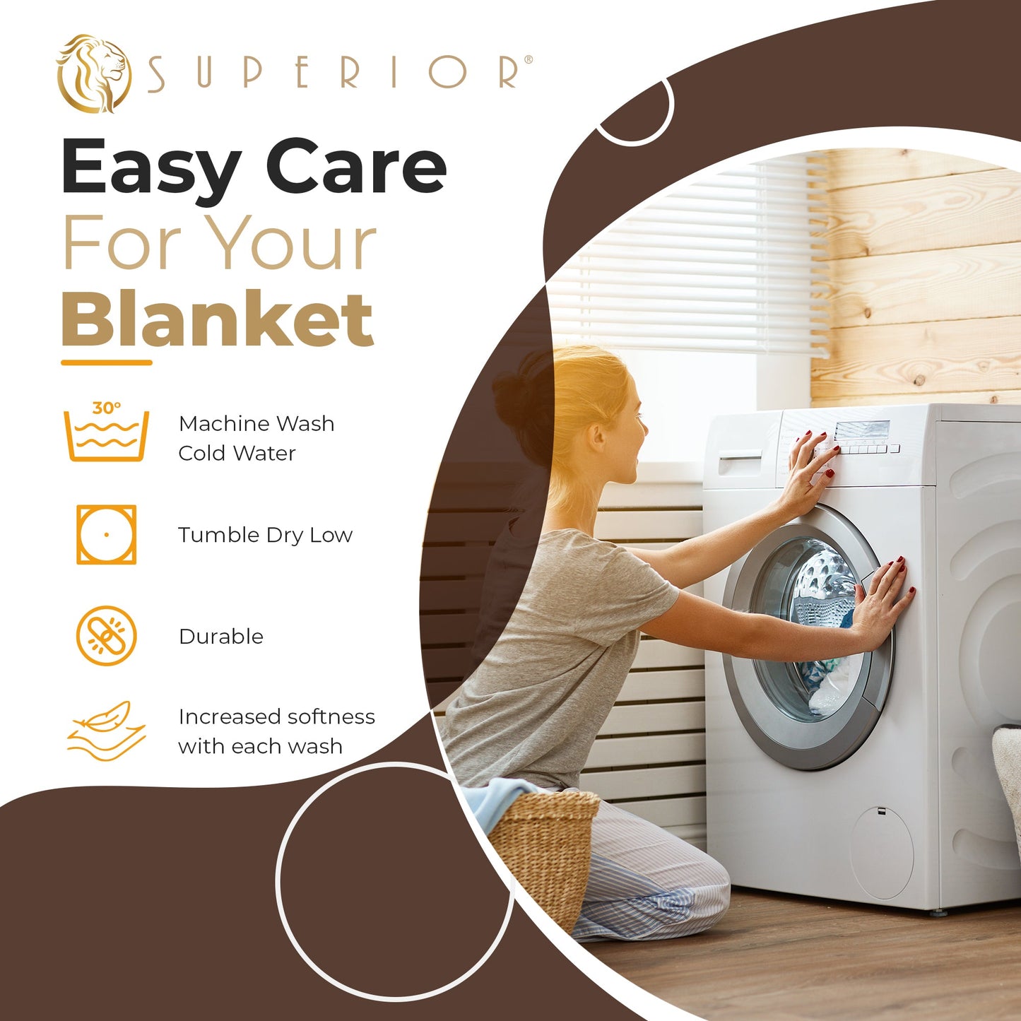 Waffle Weave Honeycomb Knit Soft Solid Textured Cotton Blanket - Chocolate