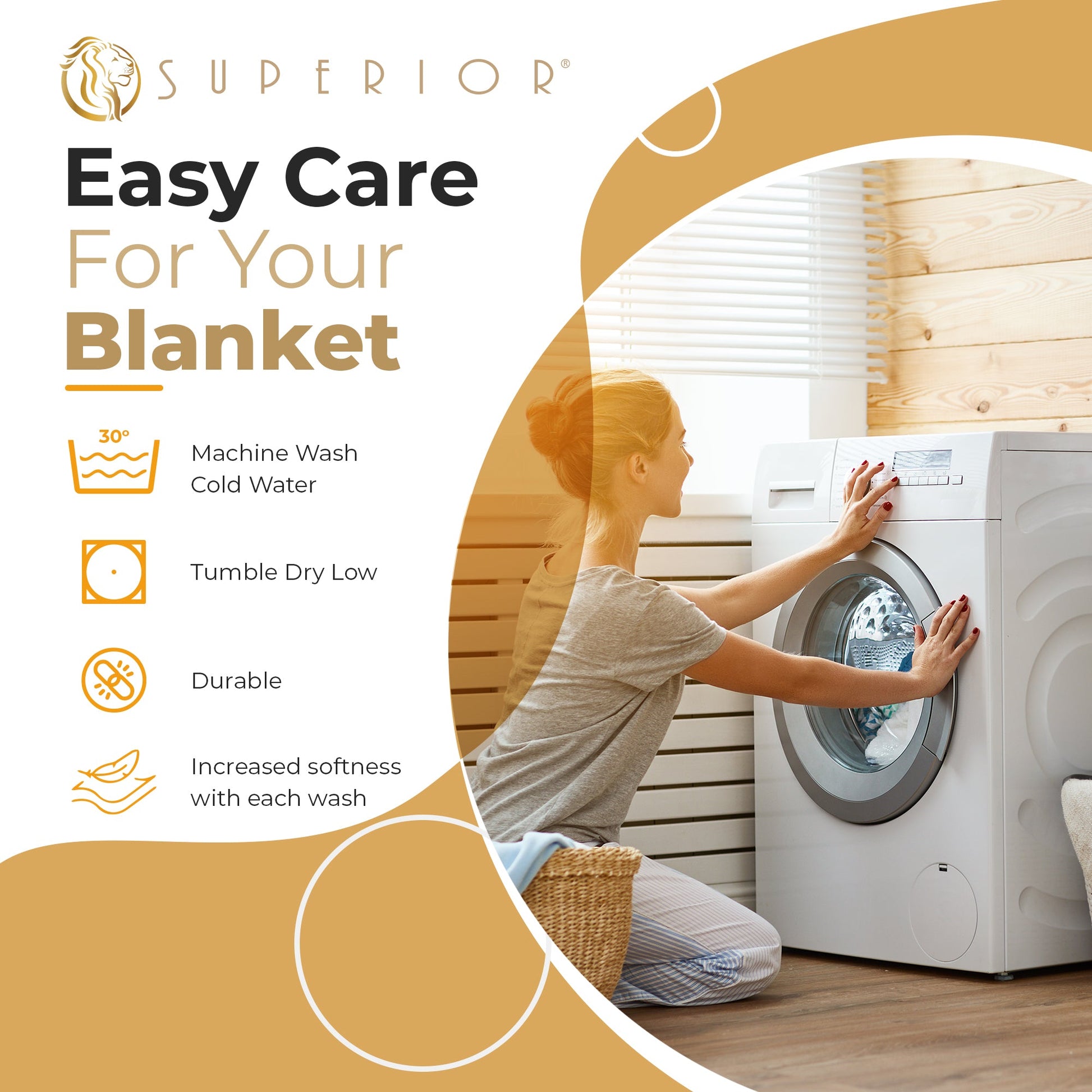 Waffle Weave Honeycomb Knit Soft Solid Textured Cotton Blanket - Sahara