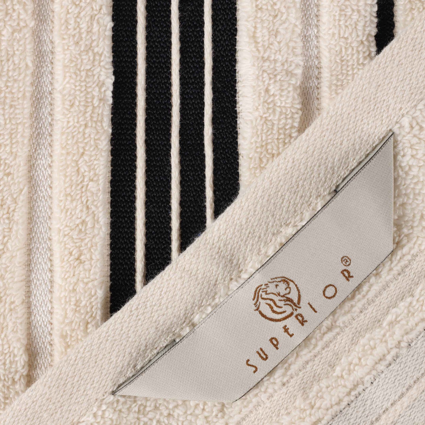 Sadie Zero Twist Cotton Solid Absorbent 3 Piece Towel Set