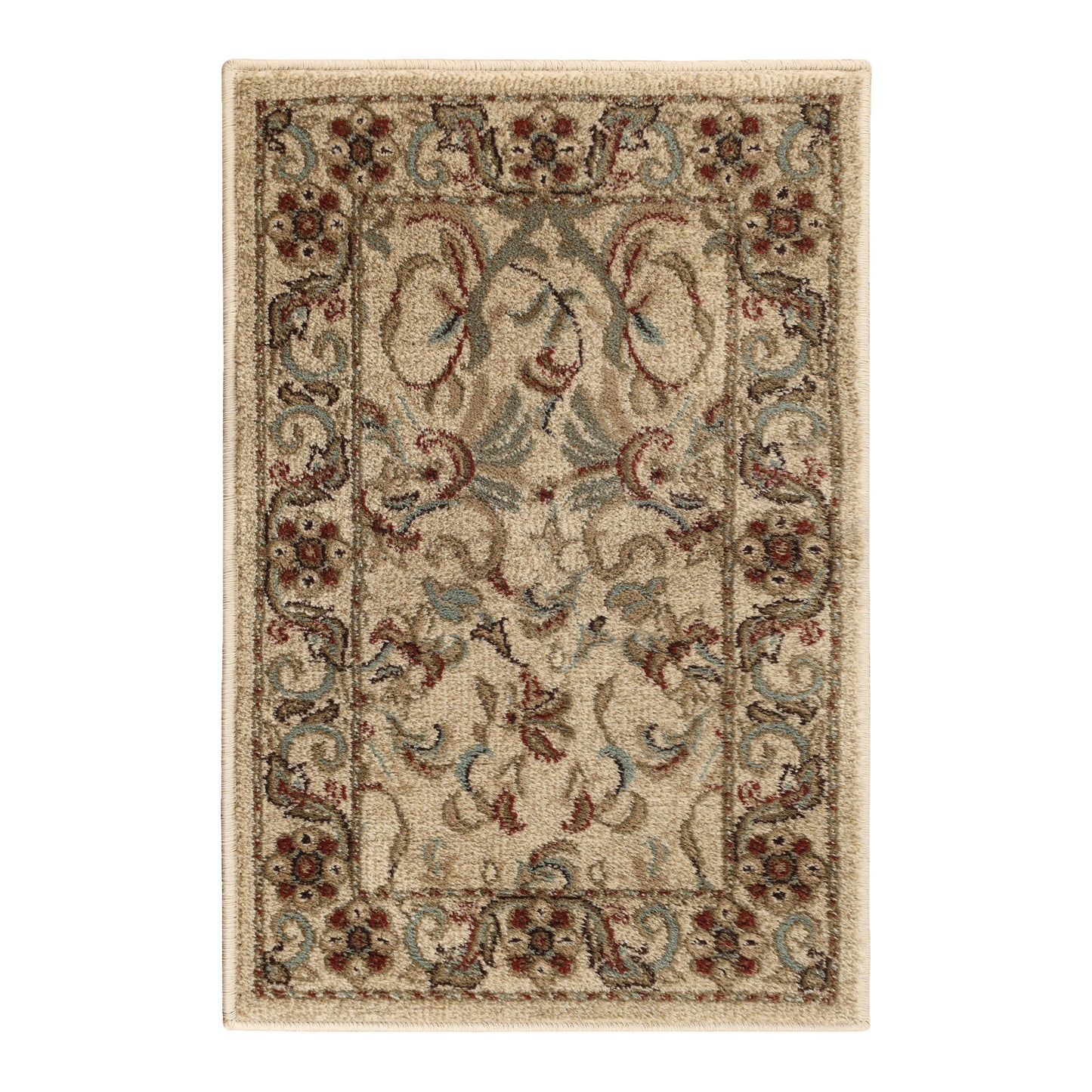 Heritage Traditional Floral Scroll Indoor Runner or Area Rug