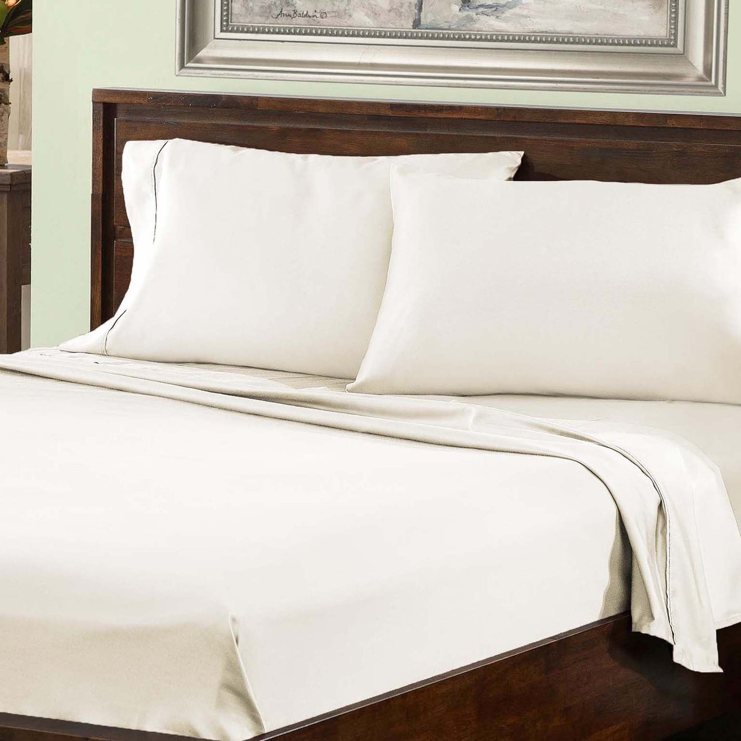 Cotton Blend 800 Thread Count Solid Deep Pocket Bed Sheet Set