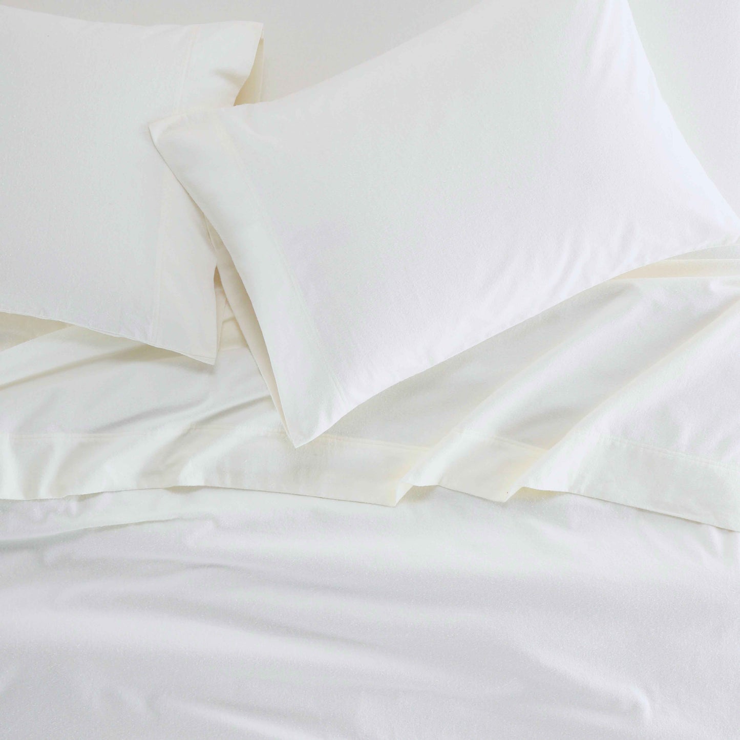 Rome Flannel Cotton Solid Deep Pocket Fuzzy Warm Sheet Set