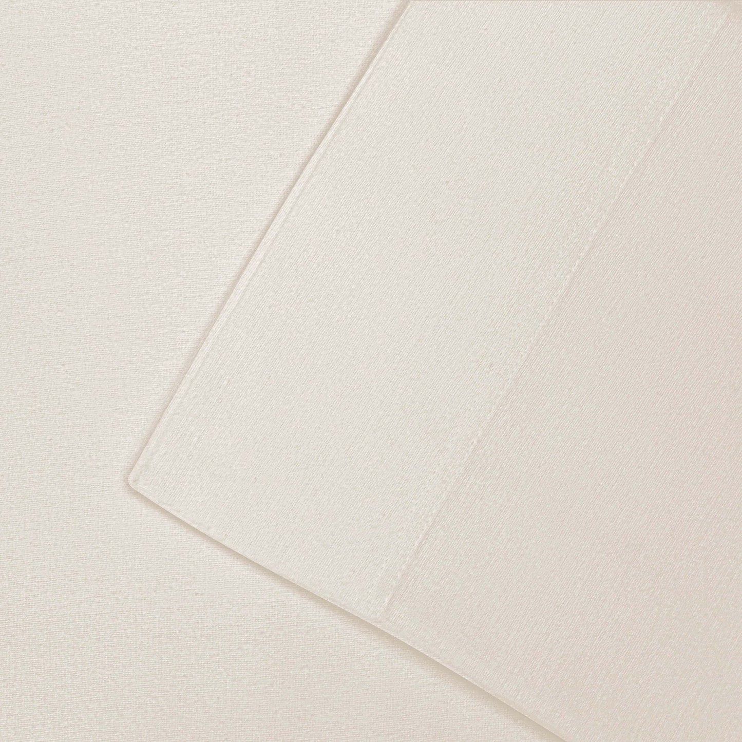 Cotton Flannel 2 Piece Pillowcase Set - Ivory