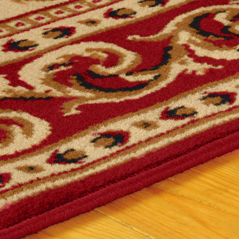 Longfield Traditional Oriental Area Rug - Ivory