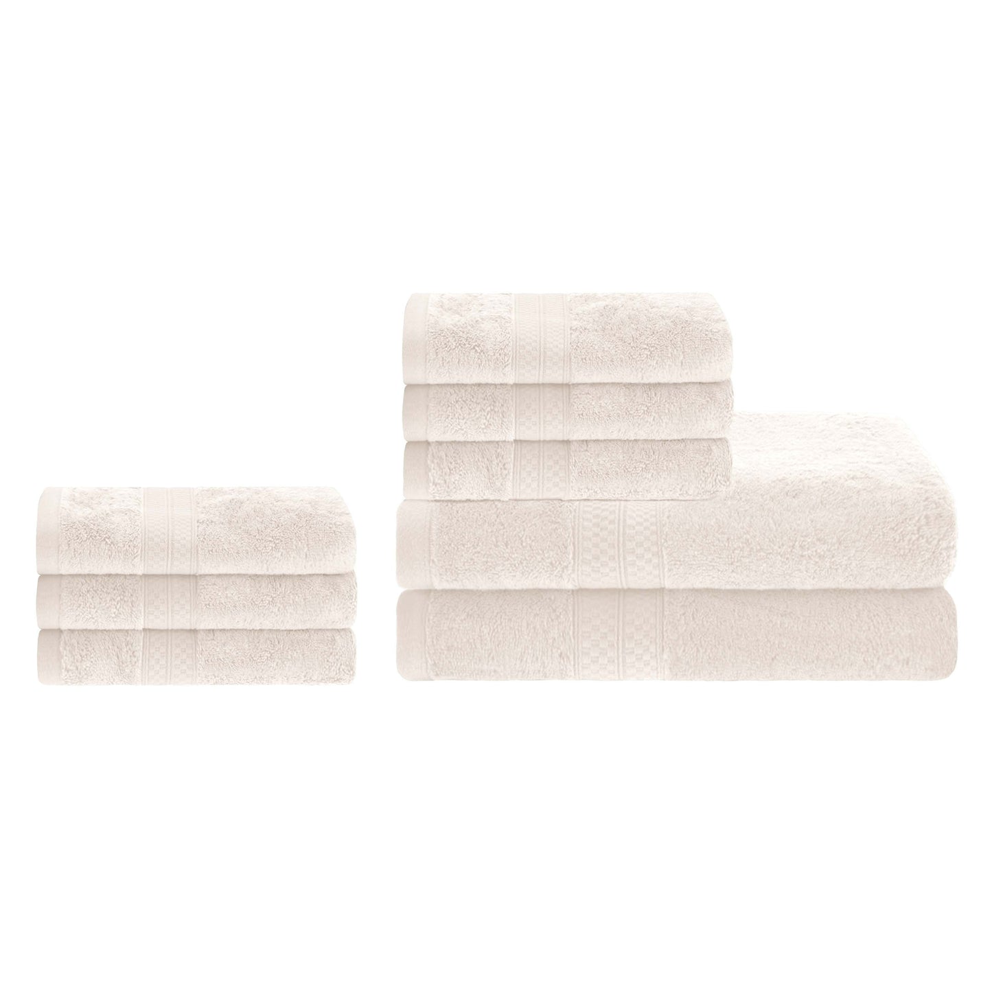 Ultra-Soft Rayon from Bamboo Cotton Blend Bath and Hand Towel Set