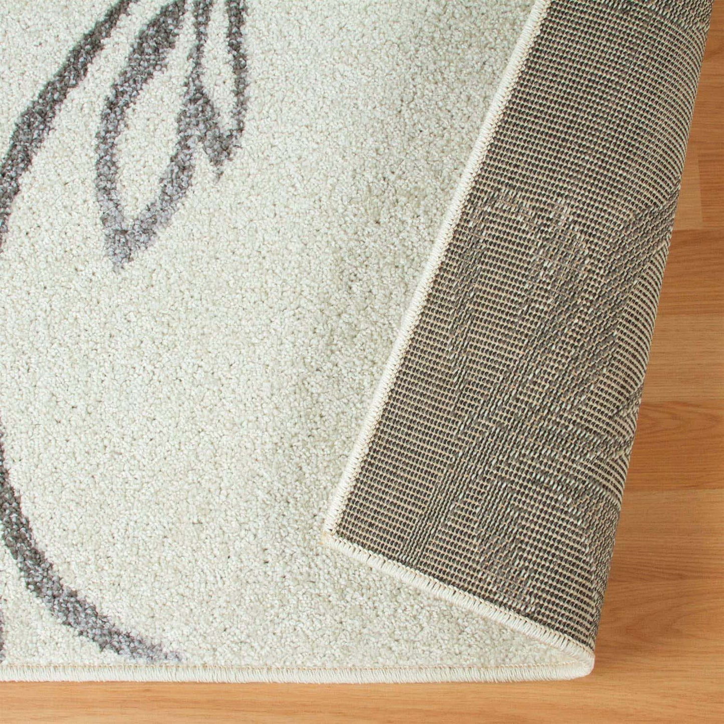 Vine Modern Floral Filigree Pattern Area Rug or Runner Rug