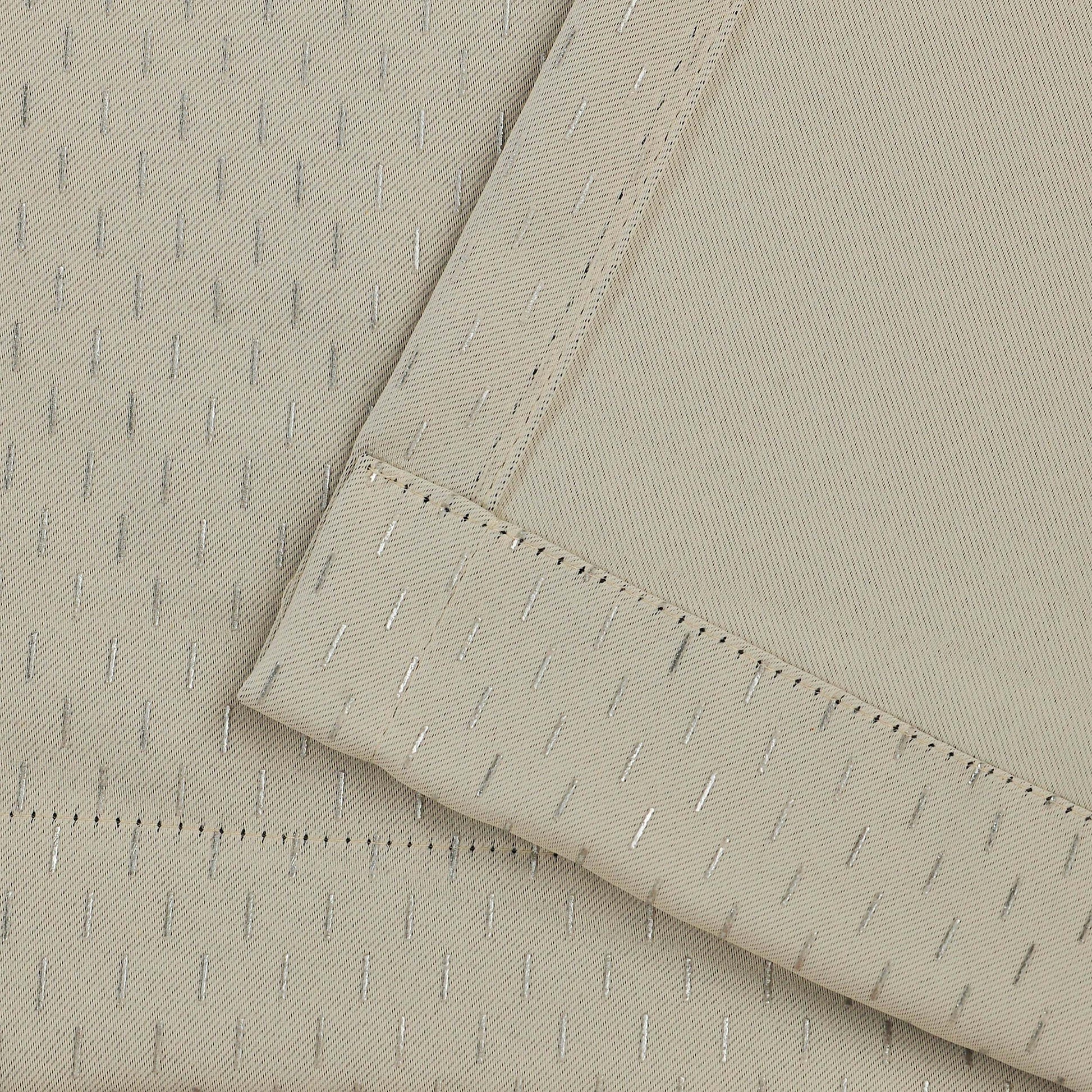 Blackout Solid Shimmer Grommet Curtain Panel Set 26 Inches - Ivory