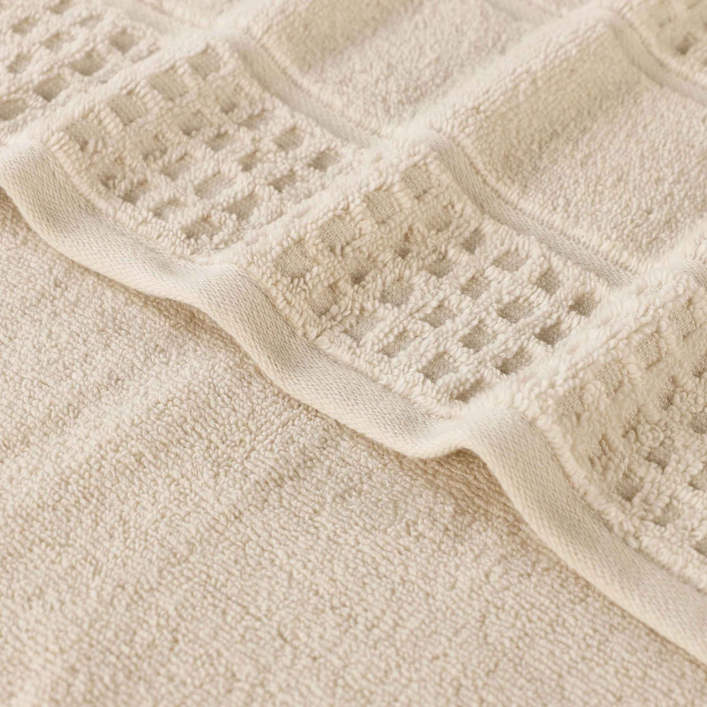 Napa Zero Twist Cotton Solid Waffle Honeycomb 9 Piece Towel Set