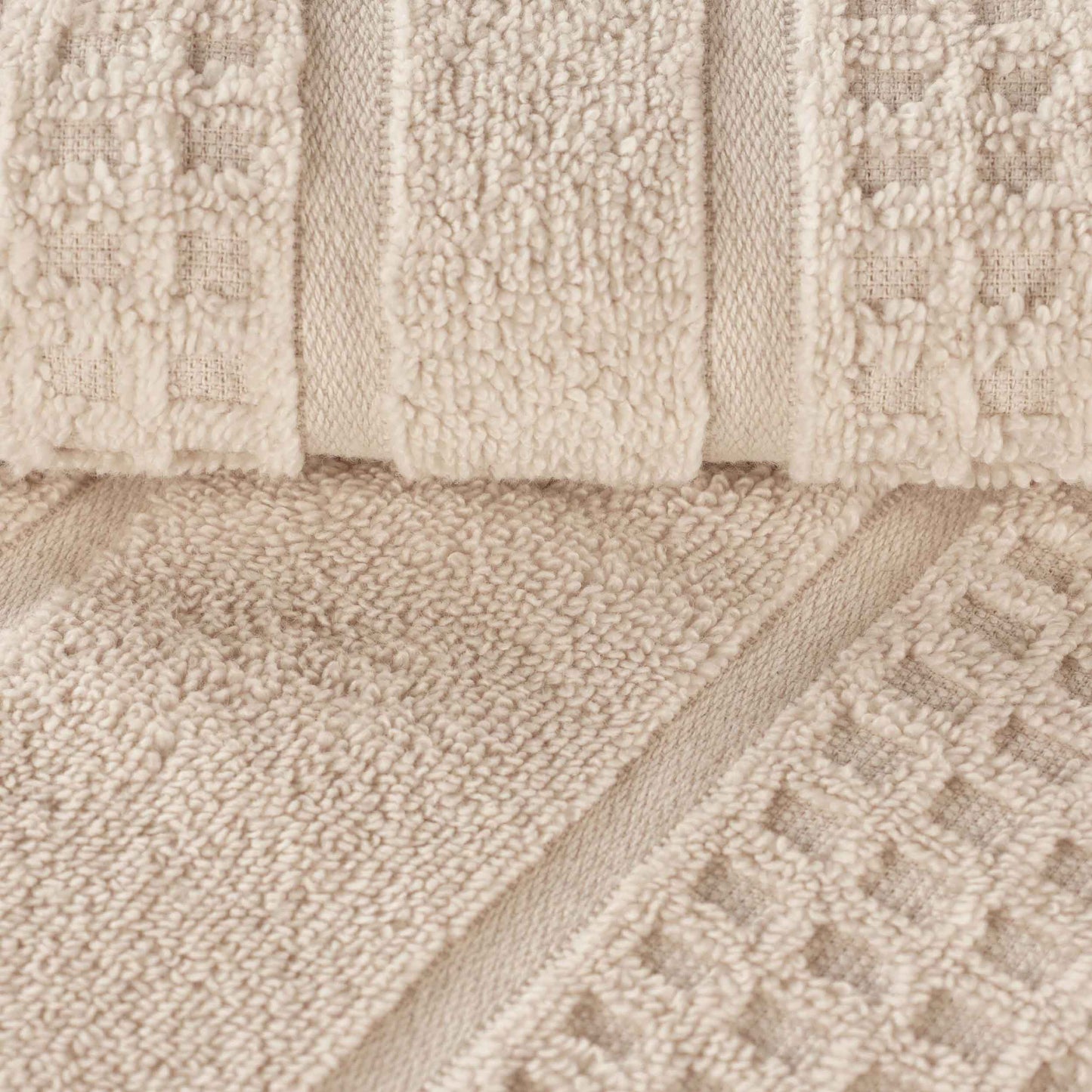 Napa Zero Twist Cotton Solid Waffle Honeycomb 9 Piece Towel Set
