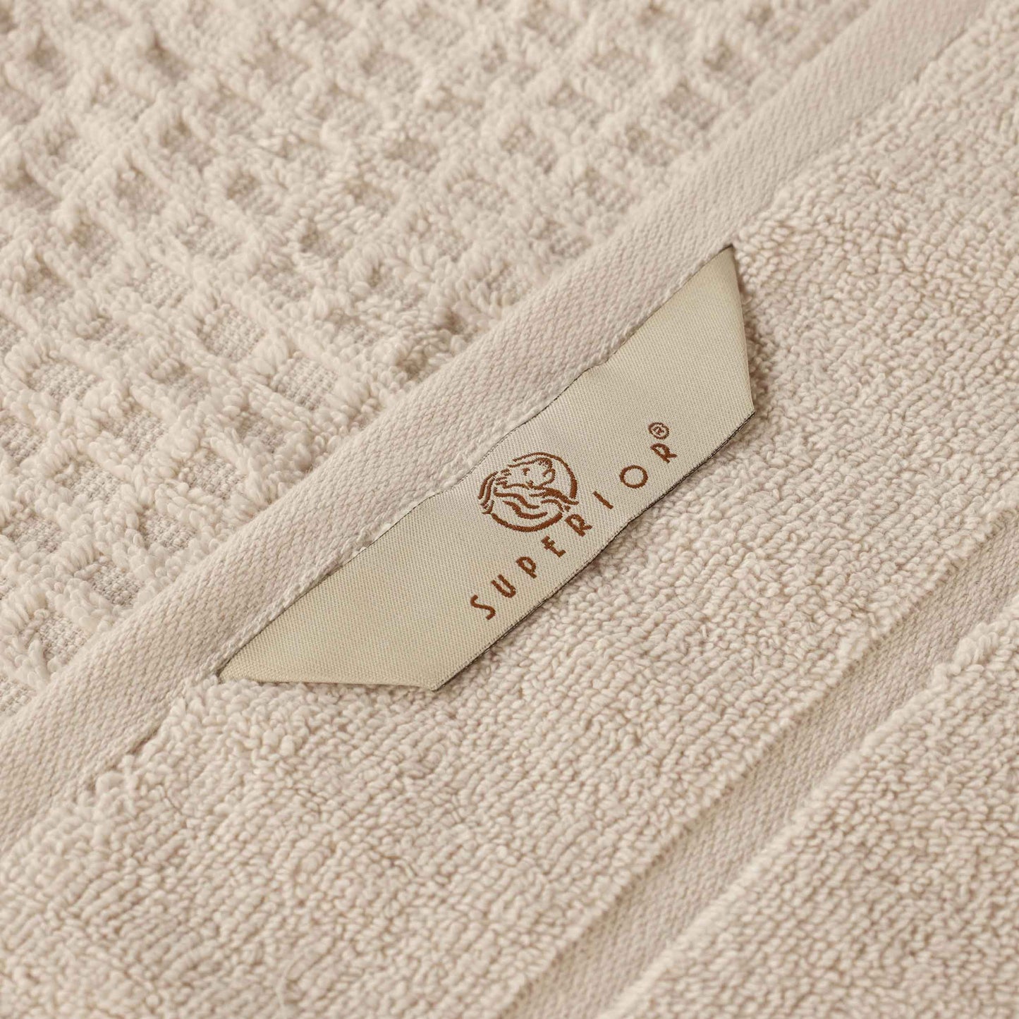 Napa Zero Twist Cotton Solid Waffle Honeycomb 9 Piece Towel Set
