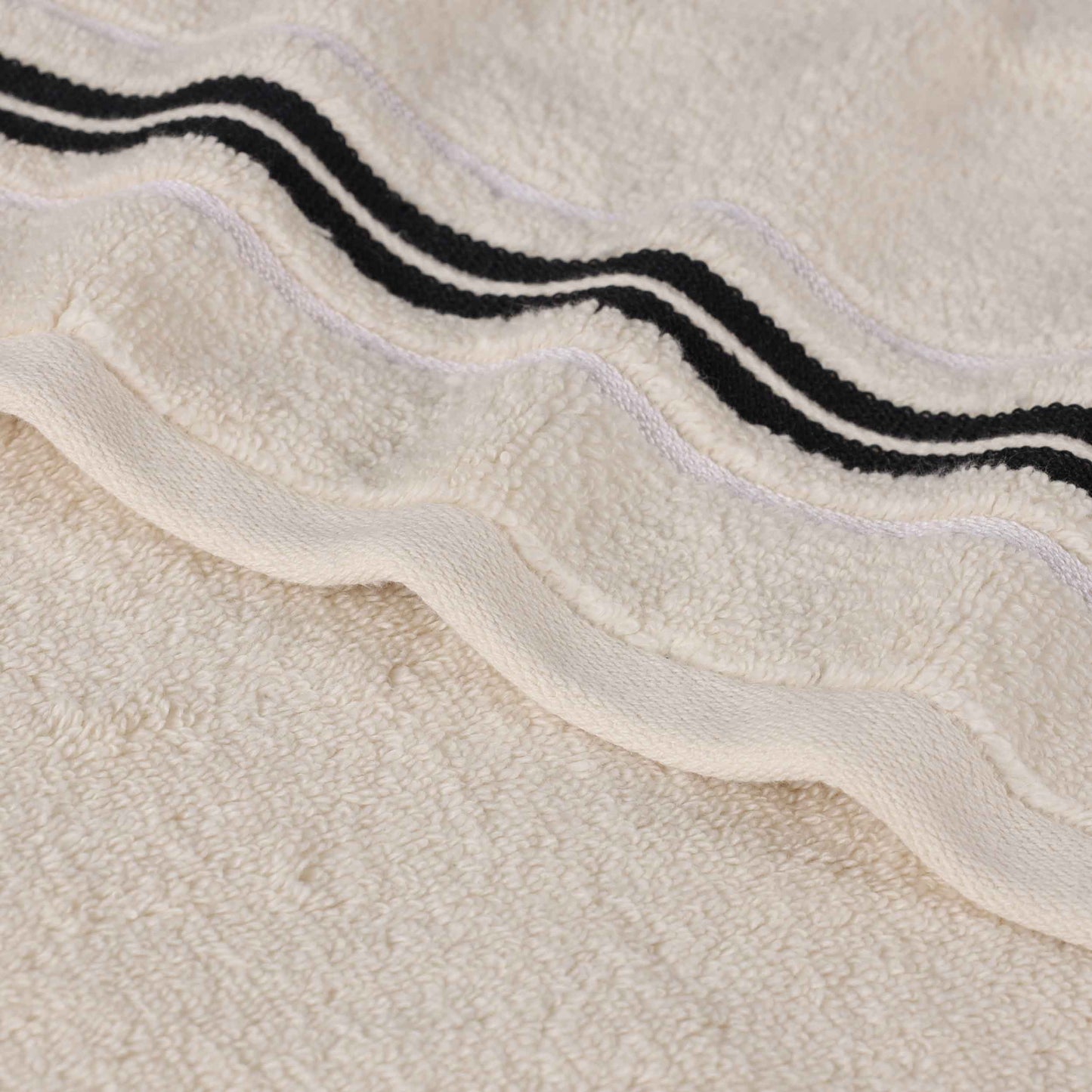 Sadie Zero Twist Cotton Solid Absorbent 3 Piece Towel Set