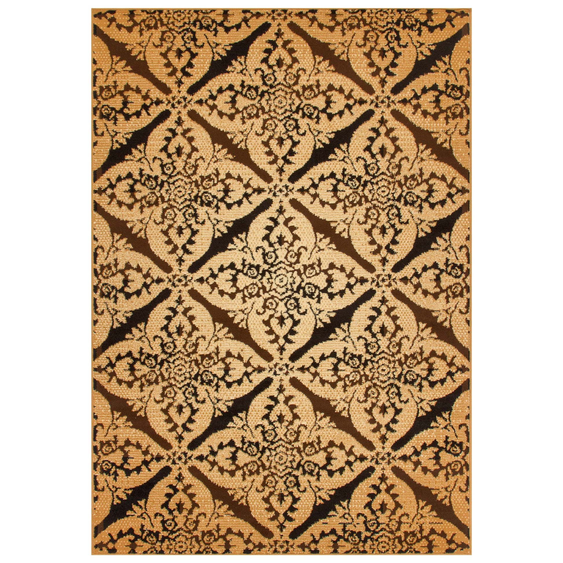 Xiaomi Contemporary Geometric Medallion Indoor Area Rug or Runner - Ivory