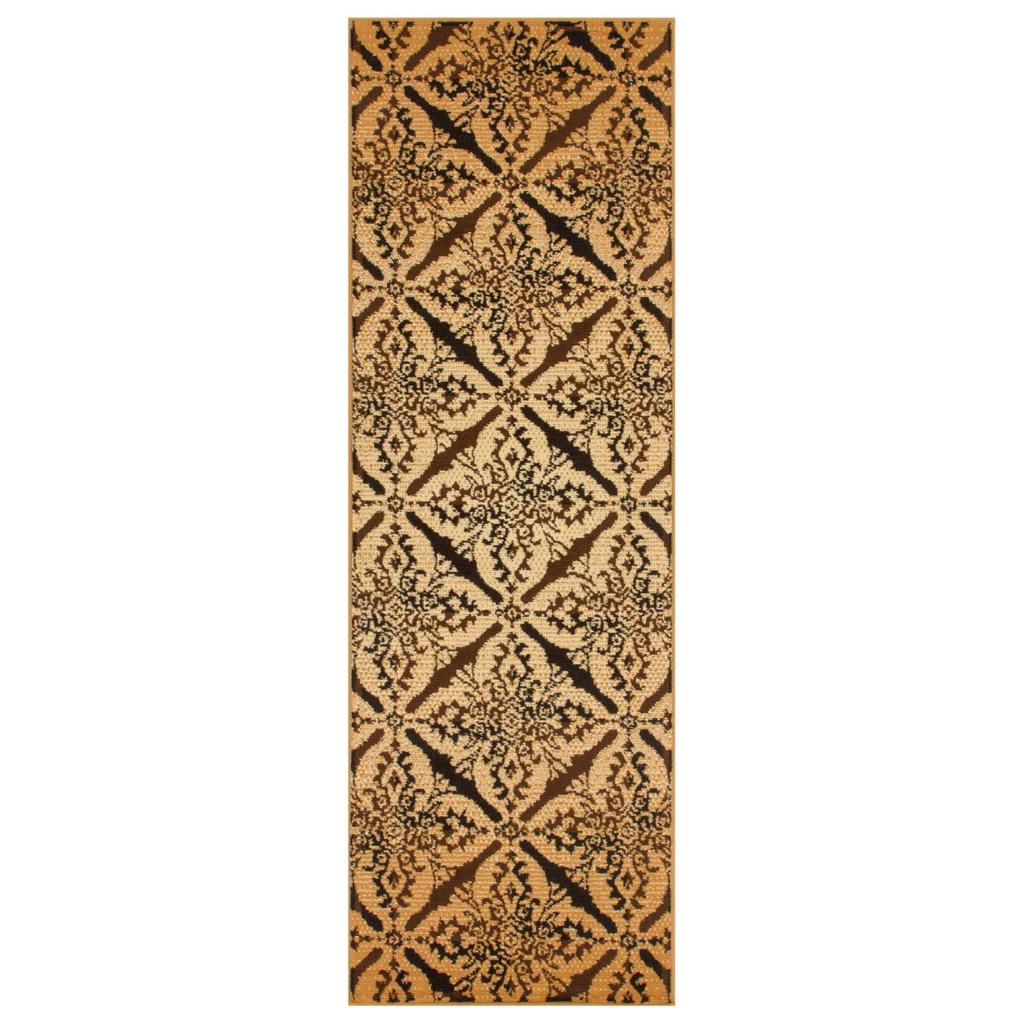 Xiaomi Contemporary Geometric Medallion Indoor Area Rug or Runner - Ivory