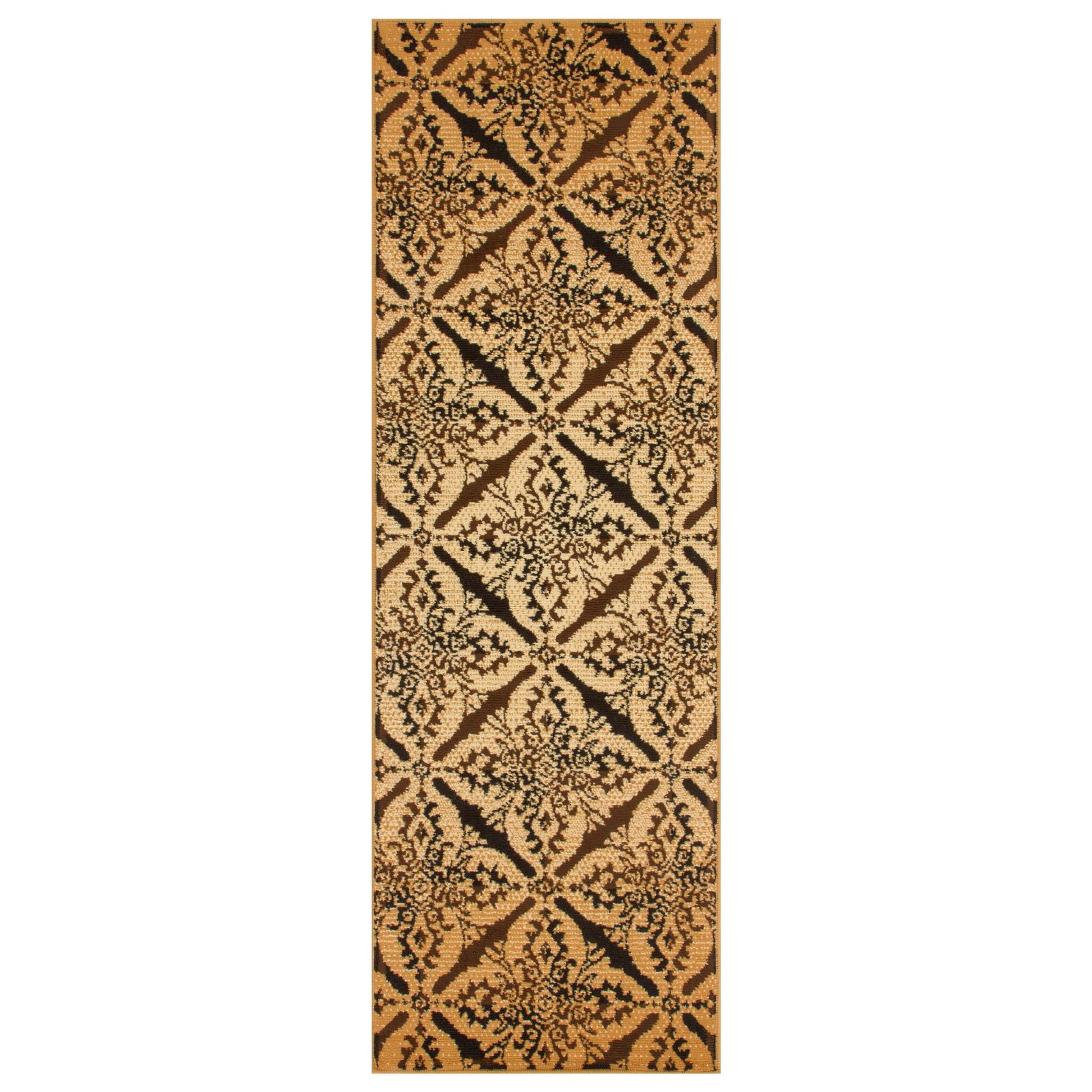 Xiaomi Contemporary Geometric Medallion Indoor Area Rug or Runner - Ivory