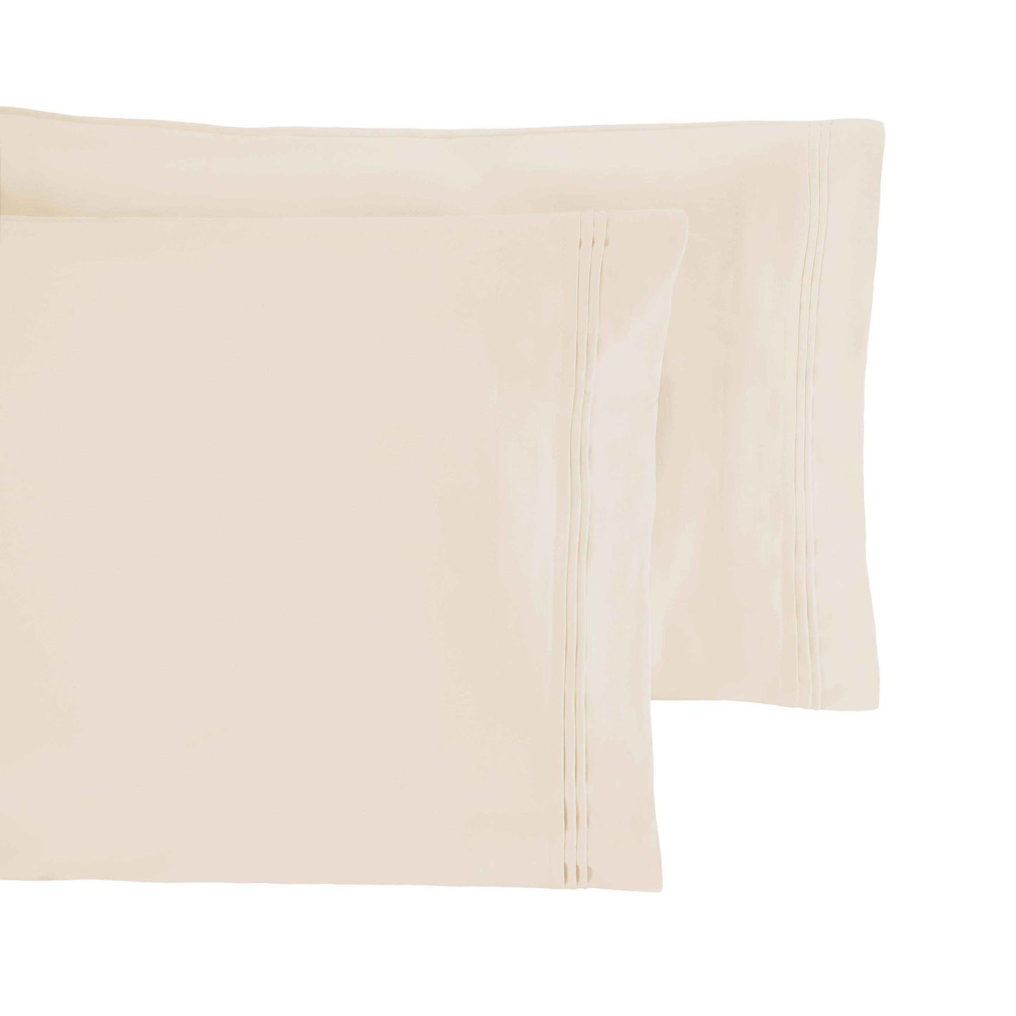 Premium 650 Thread Count Egyptian Cotton Solid Pillowcase Set - Ivory