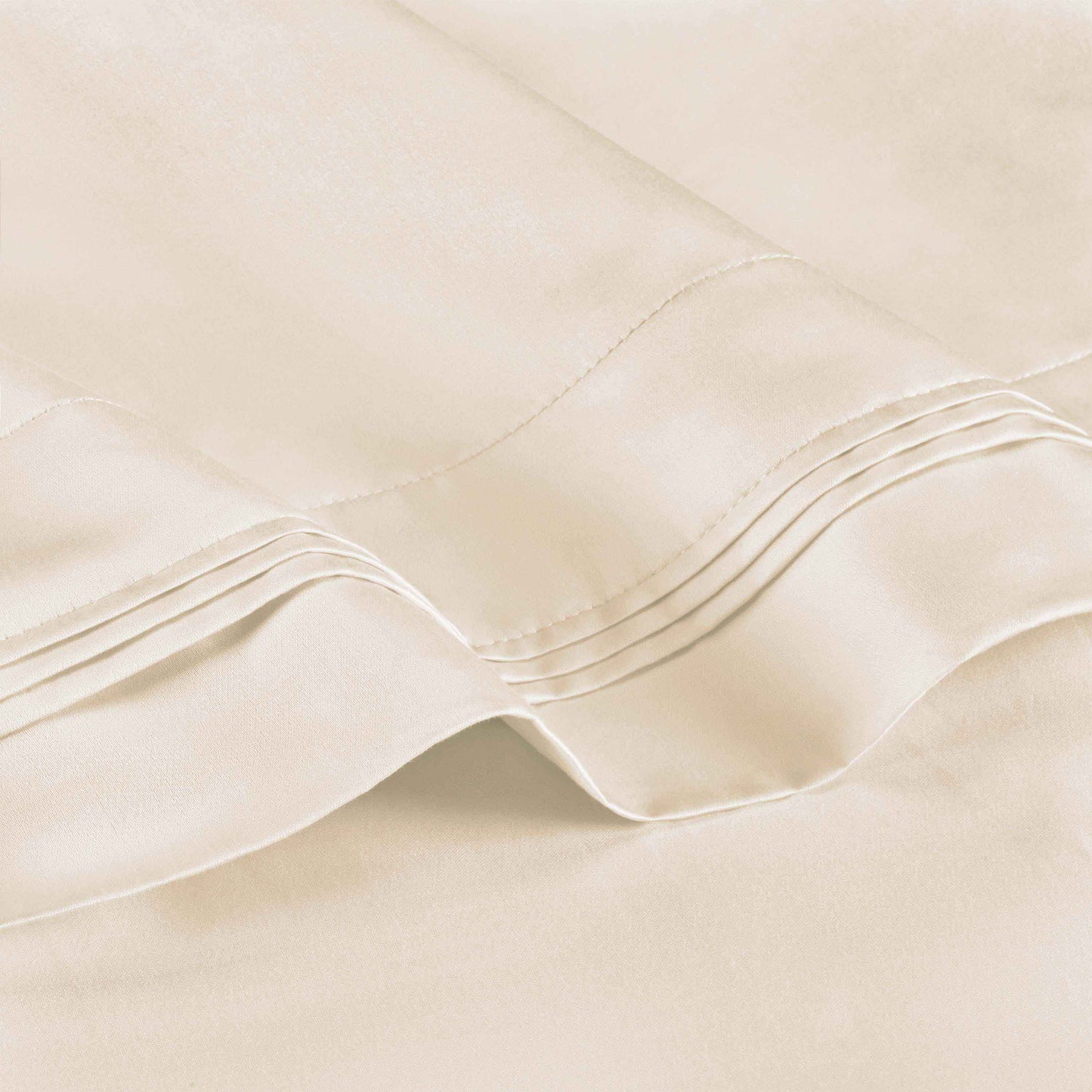 Premium 650 Thread Count Egyptian Cotton Solid Pillowcase Set - Ivory