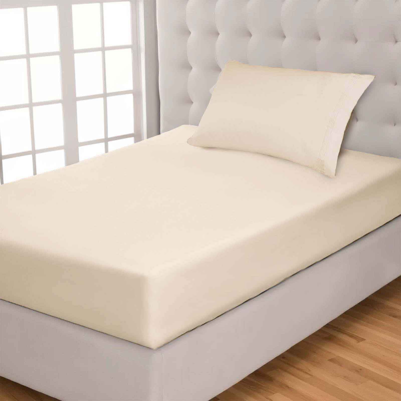 Egyptian Cotton 650 Thread Count Eco-Friendly Solid Sheet Set - Ivory