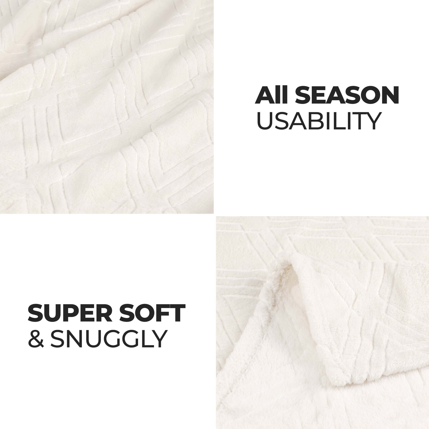 Alaska Diamond Fleece Plush Ultra-Soft Fluffy Blanket